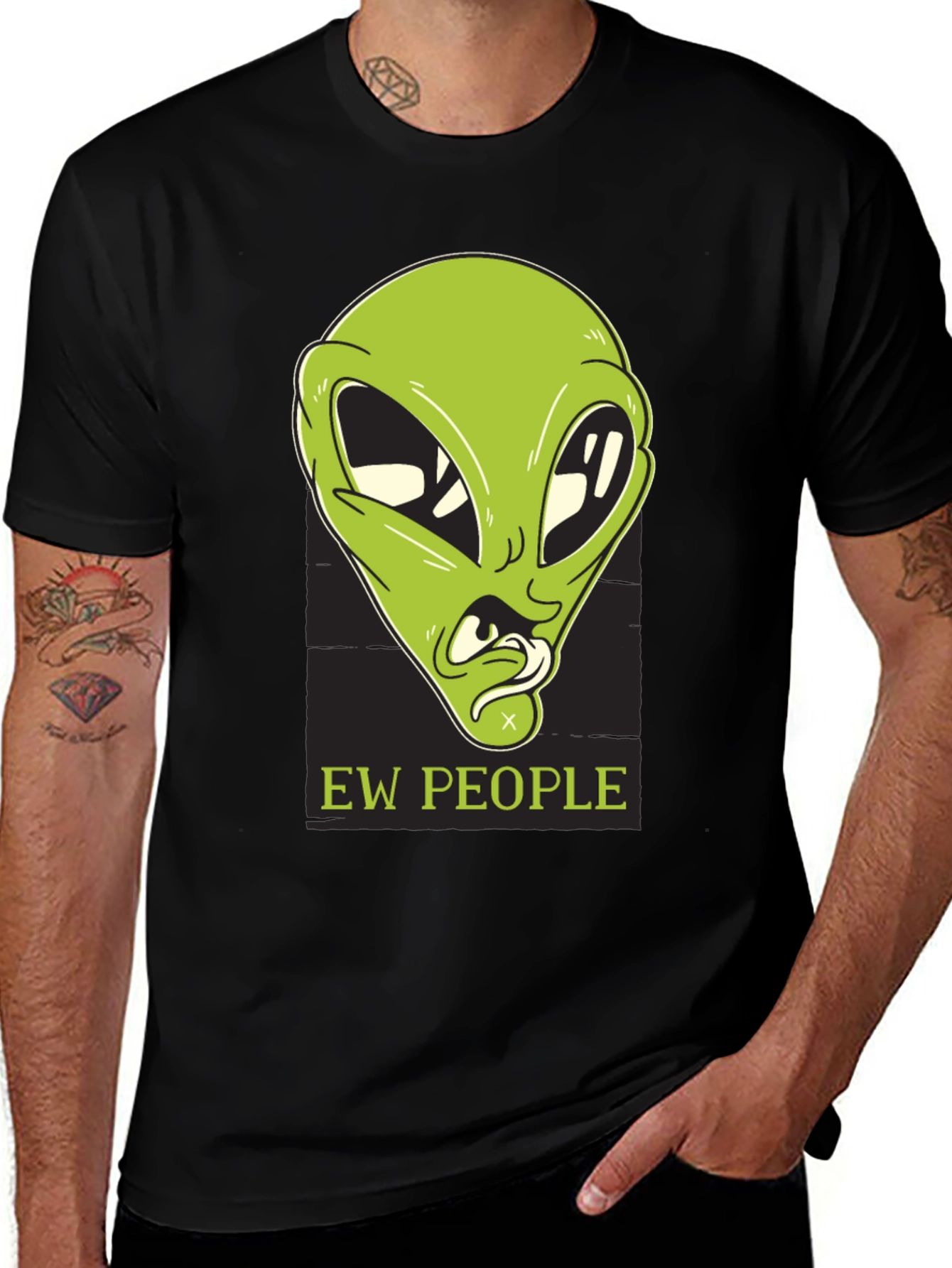 Variant 11 of Ew People Alien Graphic Tee - Trendy & Unique