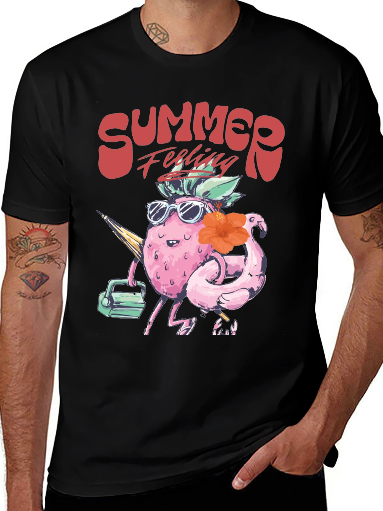 Variant 11 of Summer Feeling T-Shirt - Tropical Fruit Design