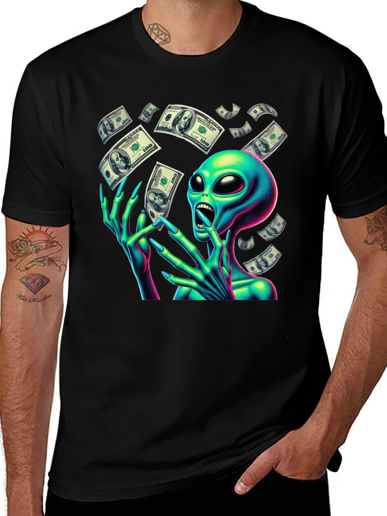 Variant 13 of Alien Money T-Shirt
