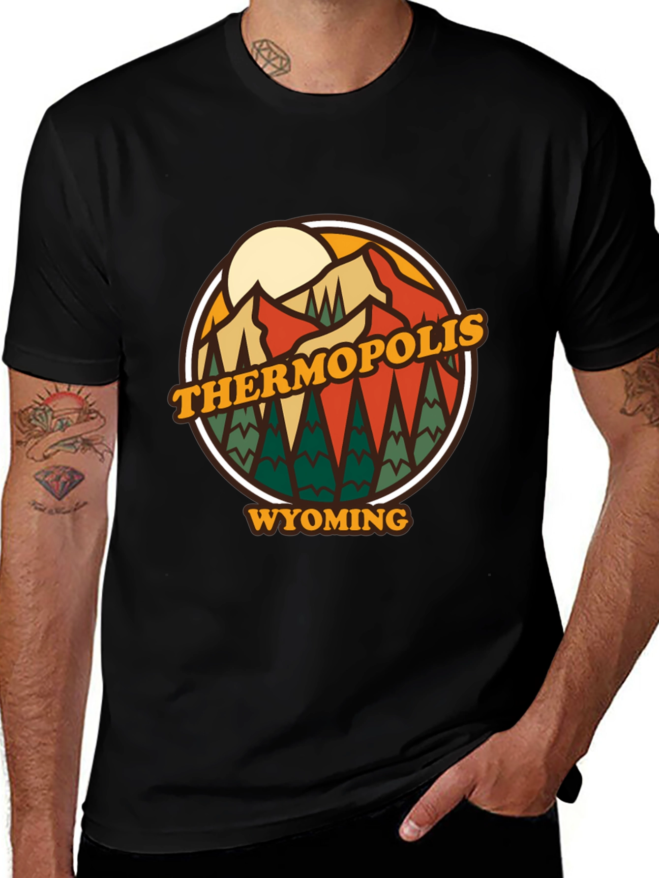 Variant 22 of Thermopolis Wyoming Graphic Tee