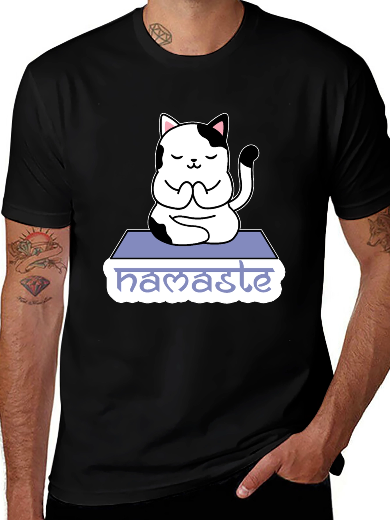 Variant 29 of Yoga Cat Namaste Graphic T-Shirt