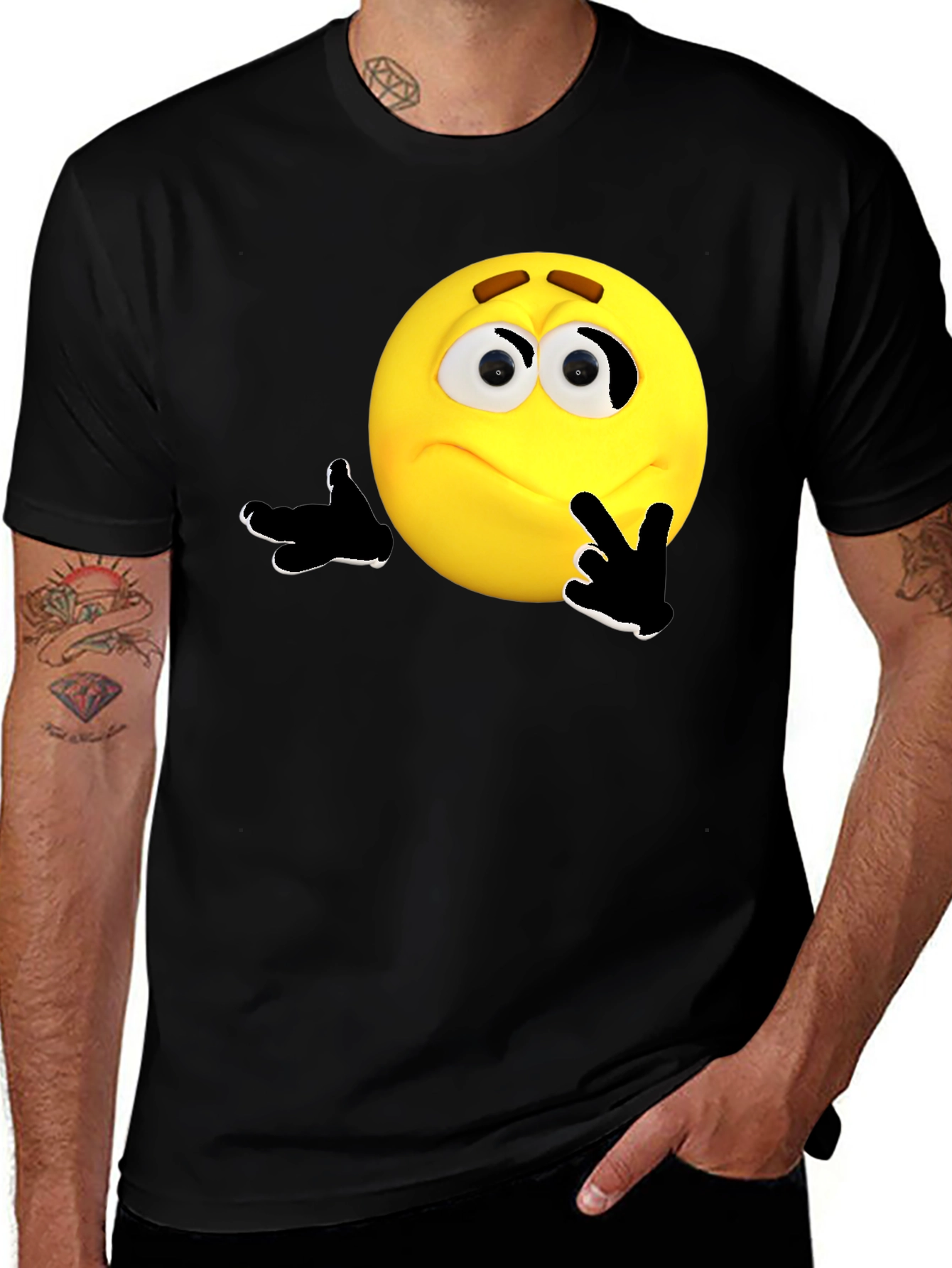 Variant 15 of Thinking Emoji Graphic T-Shirt
