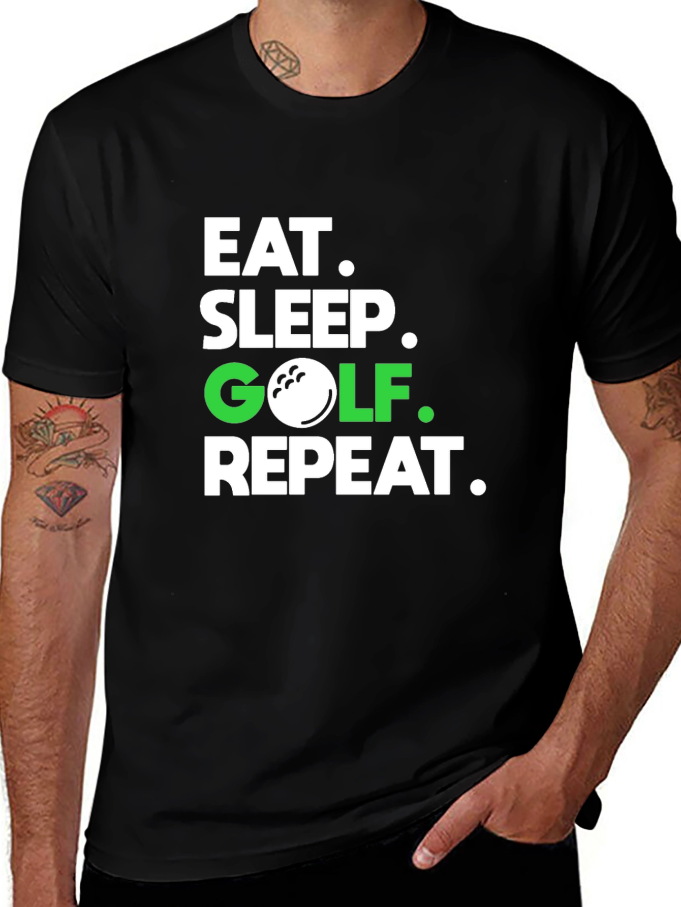 Variant 27 of Eat Sleep Golf Repeat T-Shirt
