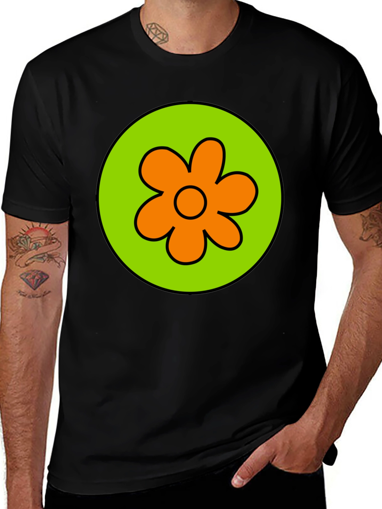 Scooby Doo Velma Flower Power Graphic Tee