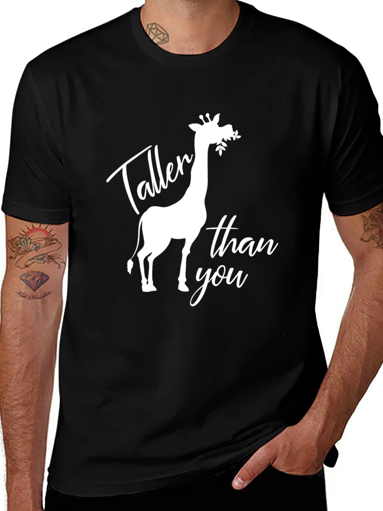 Variant 25 of Taller Than You Giraffe Graphic Tee