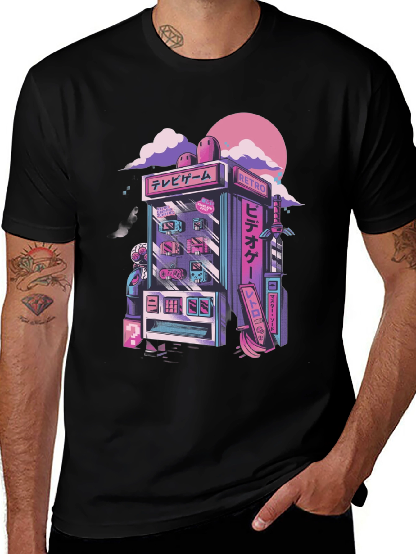 Retro Arcade T-Shirt - Gamer Style Tee