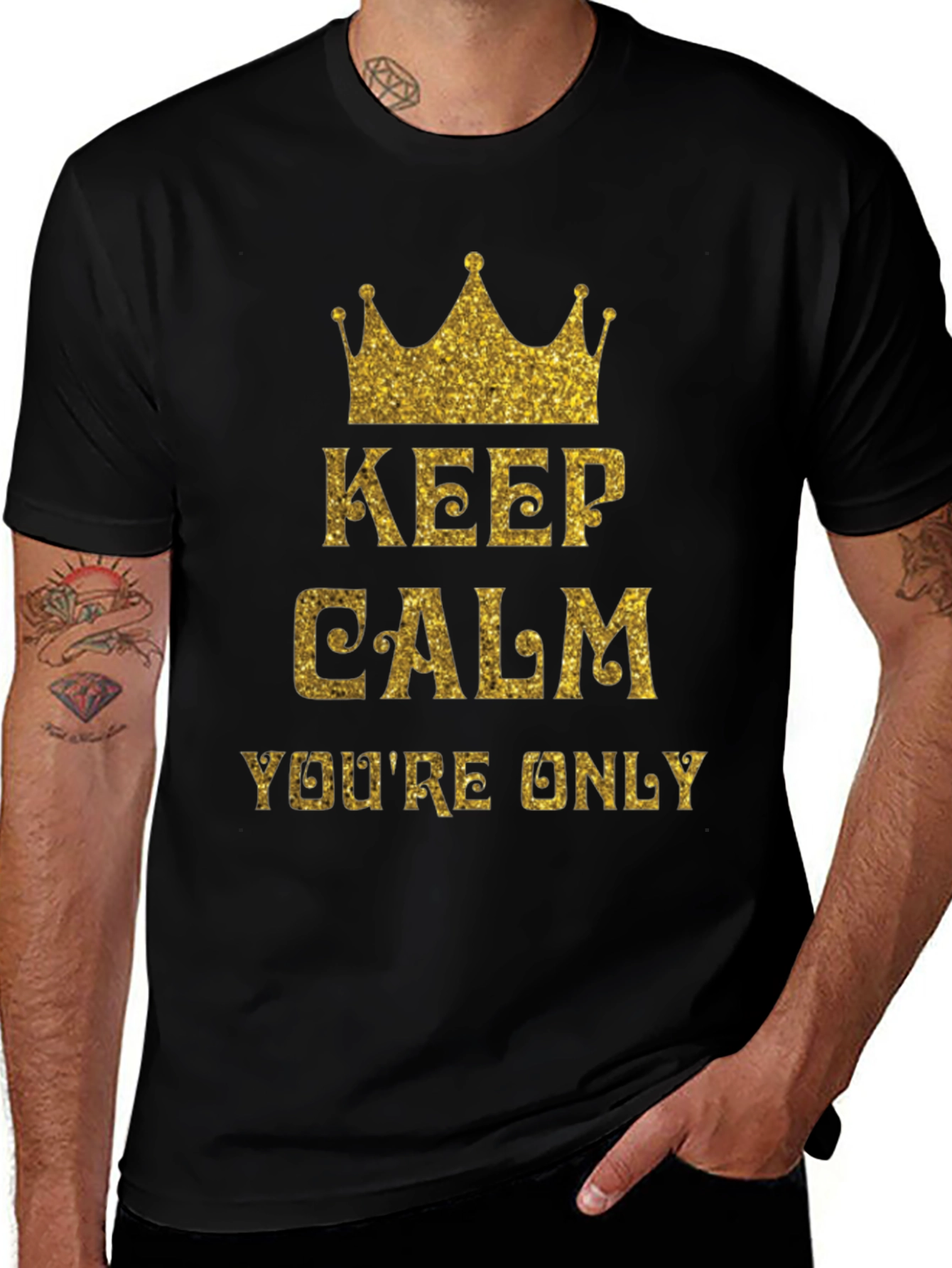 Variant 3 of Keep Calm Black T-Shirt