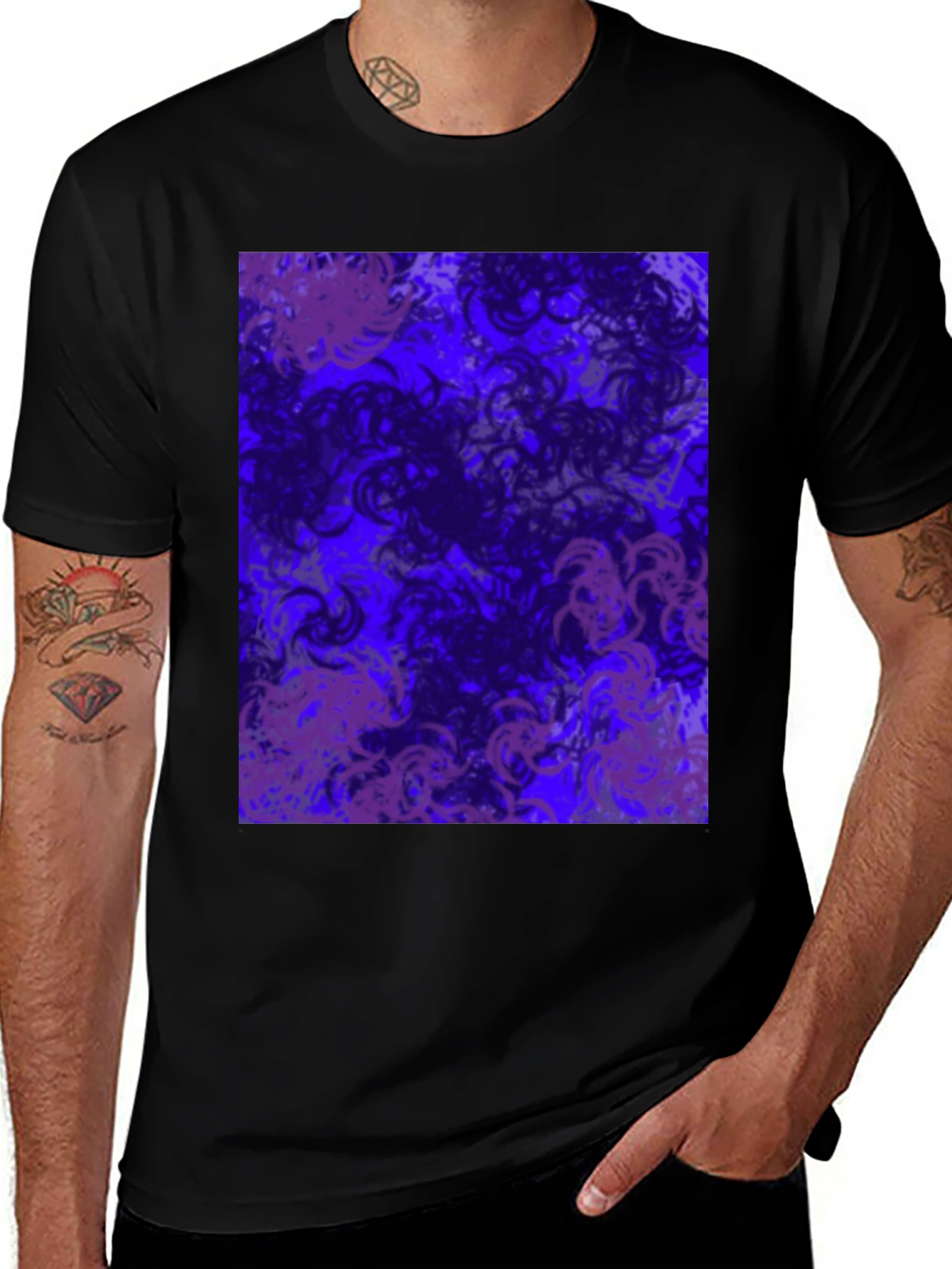 Variant 5 of Abstract Swirls Graphic T-Shirt