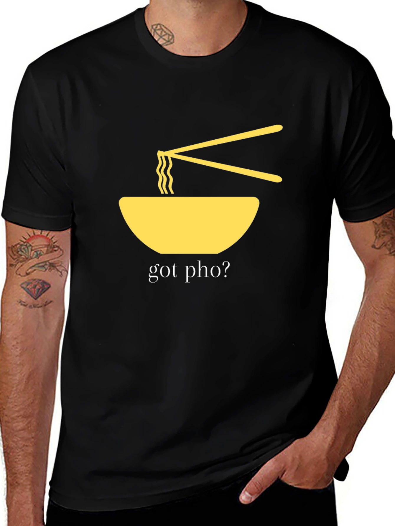 Variant 4 of Got Pho? Graphic T-Shirt - Black, Casual Wear