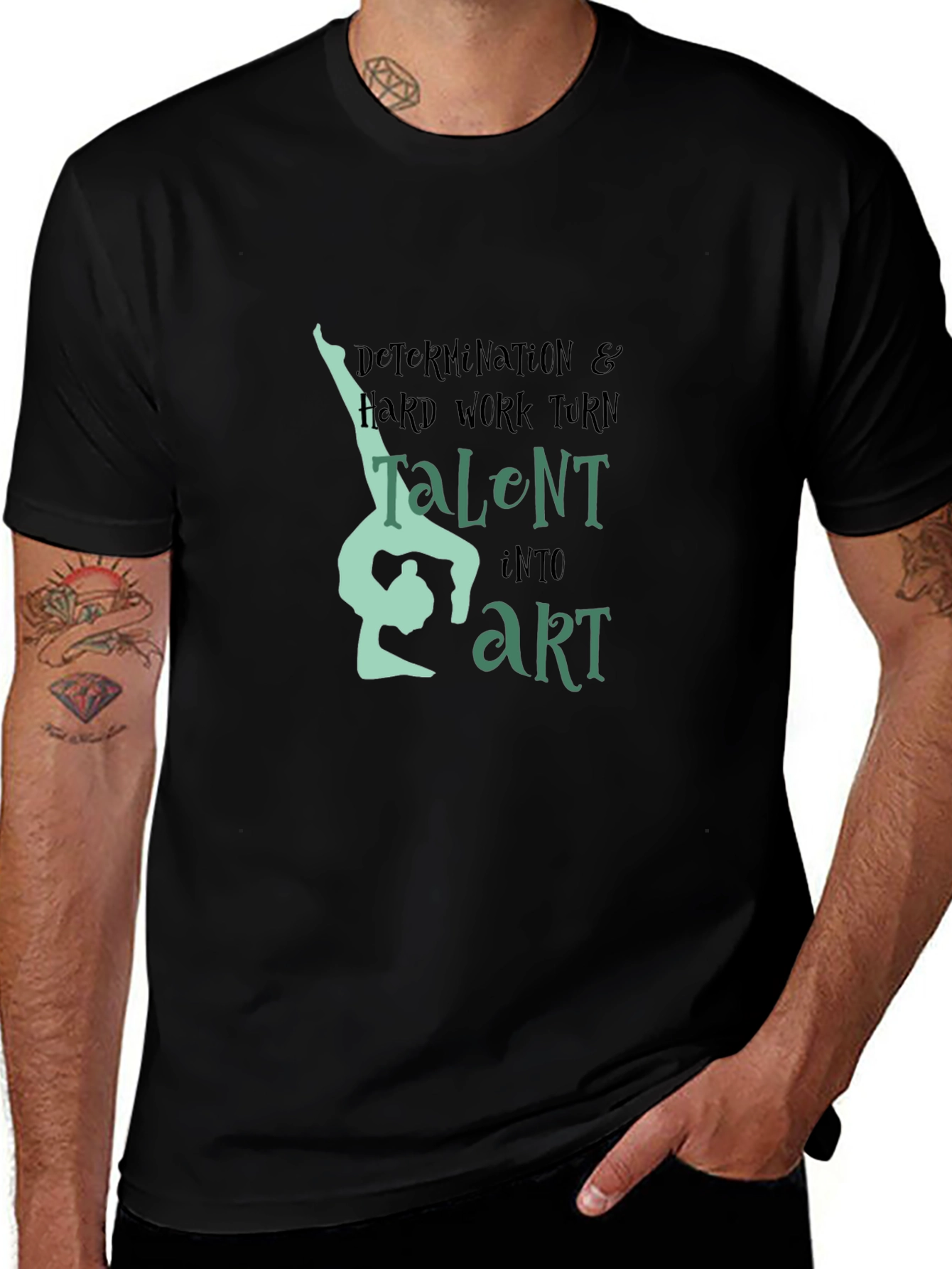 Variant 9 of Talent into Art Black Graphic Tee