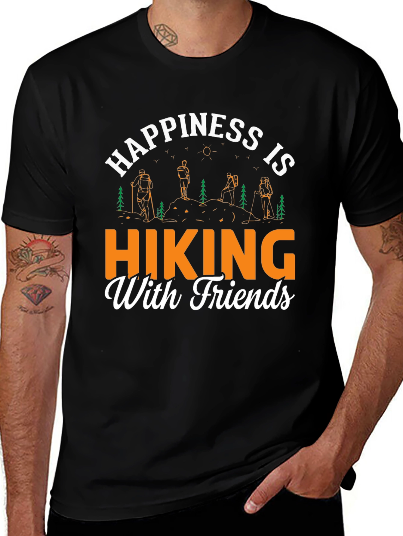Variant 21 of Hiking with Friends Graphic Tee