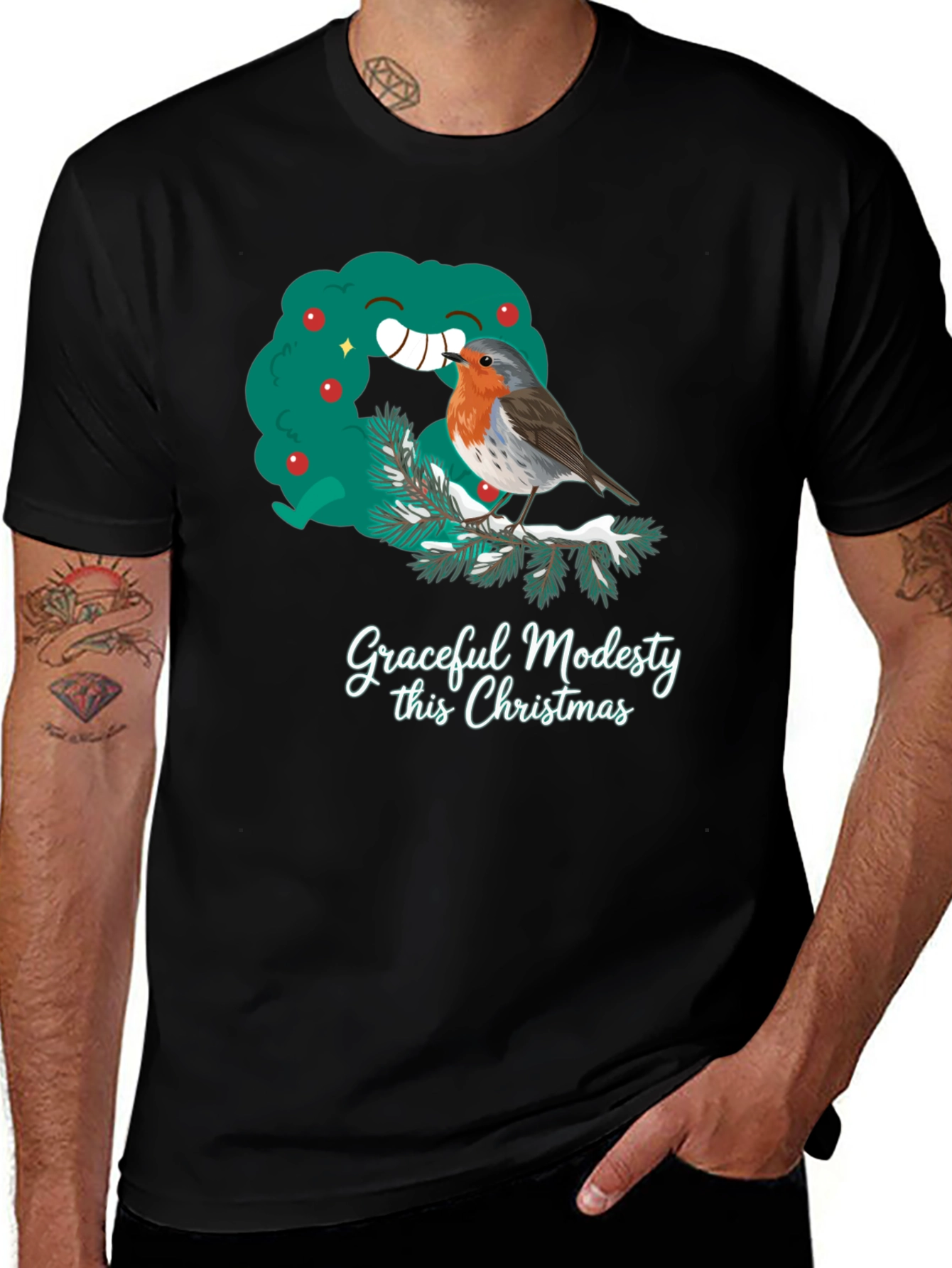 Variant 21 of Graceful Modesty Christmas T-Shirt