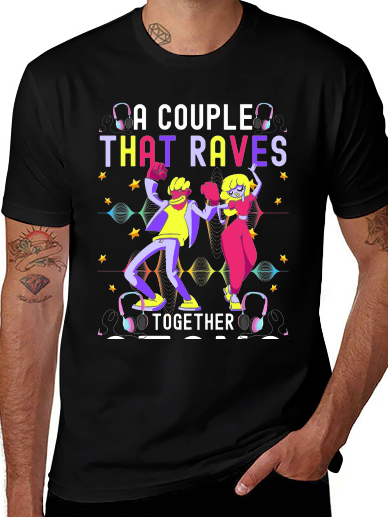 Variant 22 of A Couple That Raves Together T-Shirt