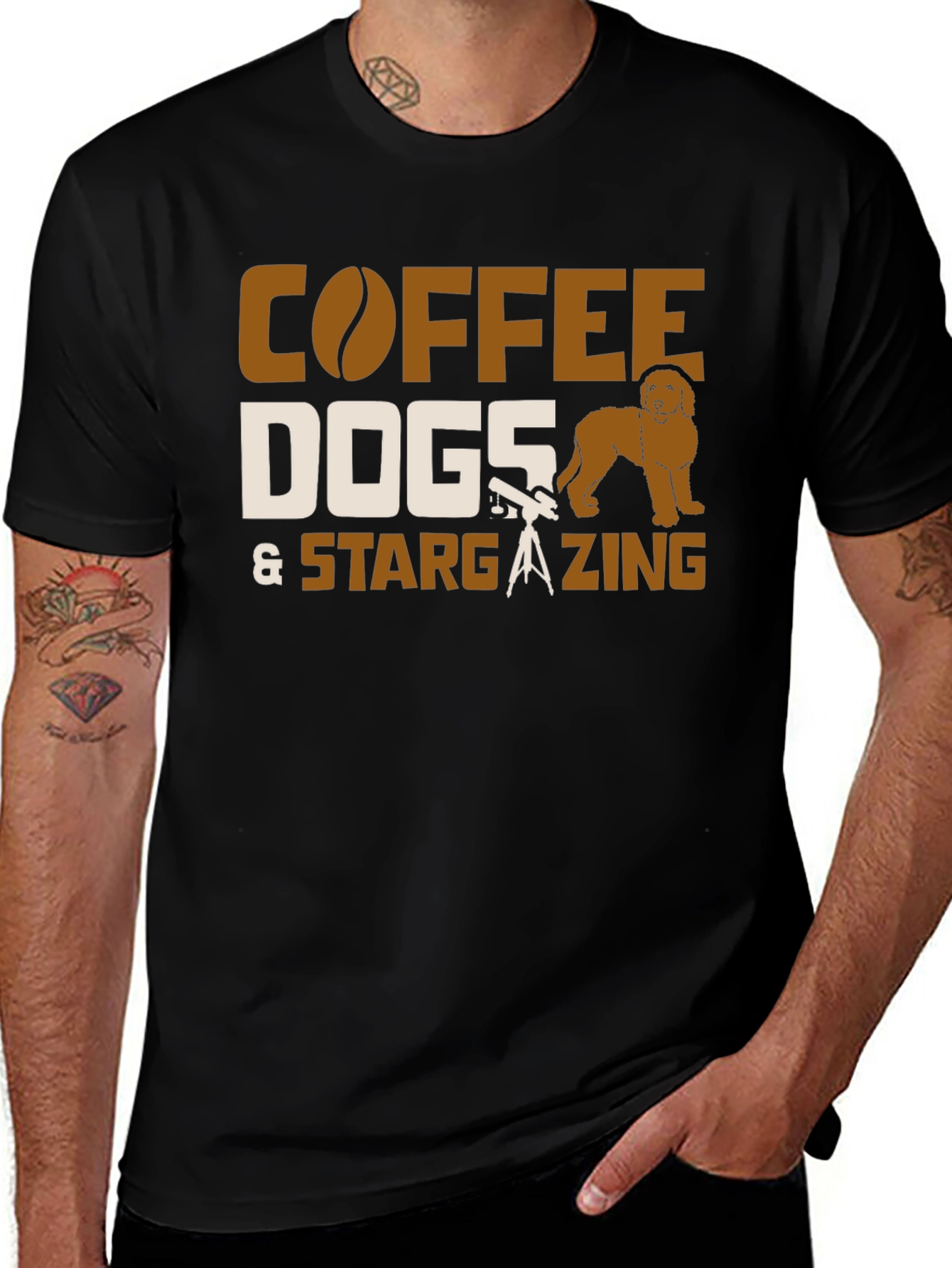 Variant 20 of Coffee, Dogs, & Stargazing Graphic Tee