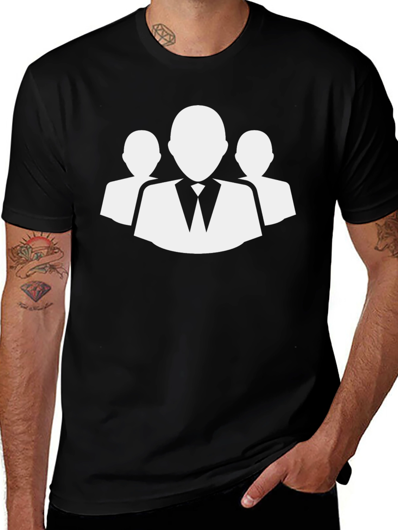 Variant 20 of Teamwork T-Shirt - Black Cotton Blend