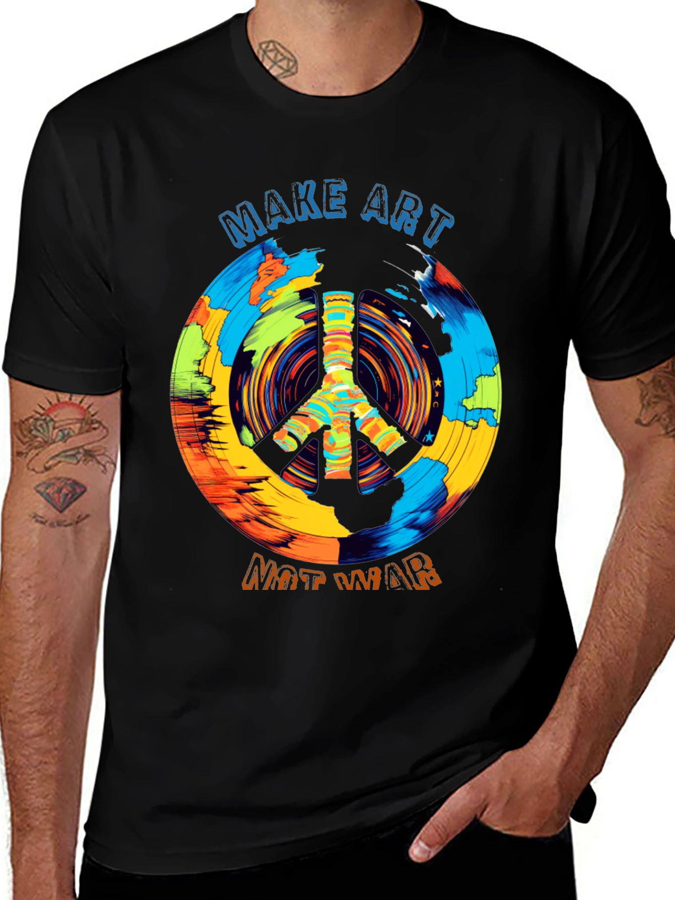 Variant 30 of Make Art Not War T-Shirt