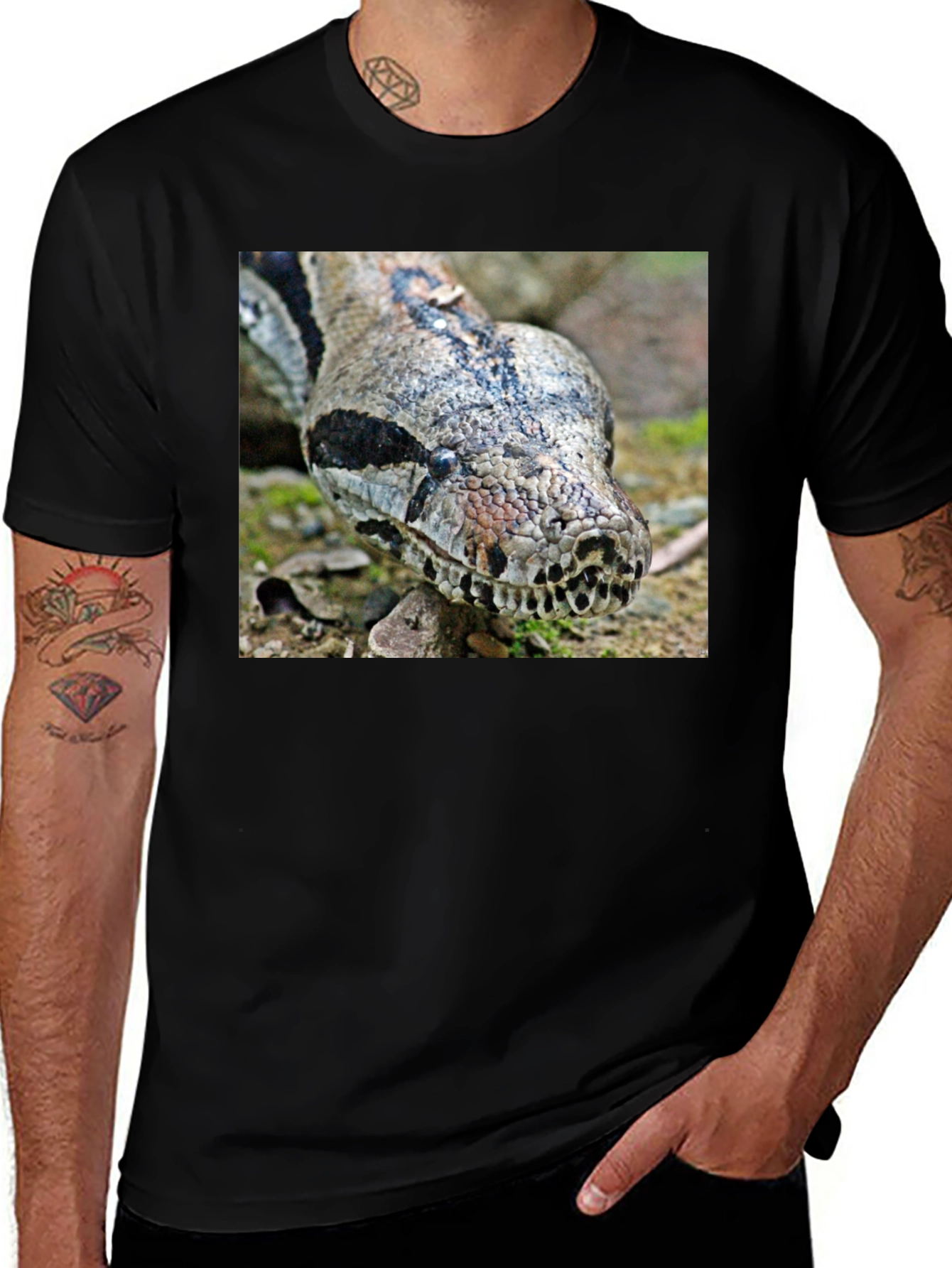 Variant 15 of Boa Constrictor Graphic Tee - Reptile Lover