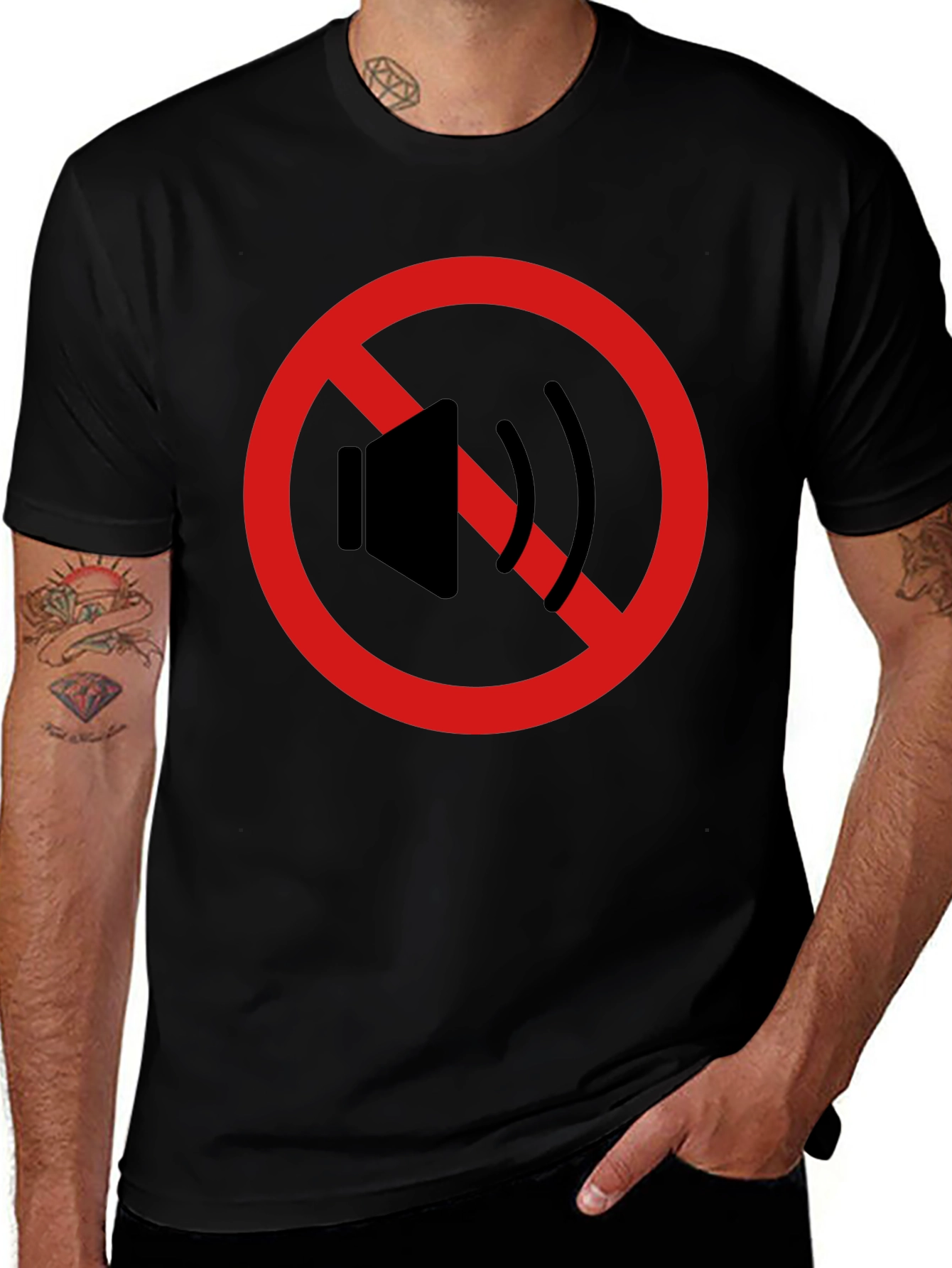 Variant 3 of Silence Please T-Shirt - Anti-Noise Graphic Tee