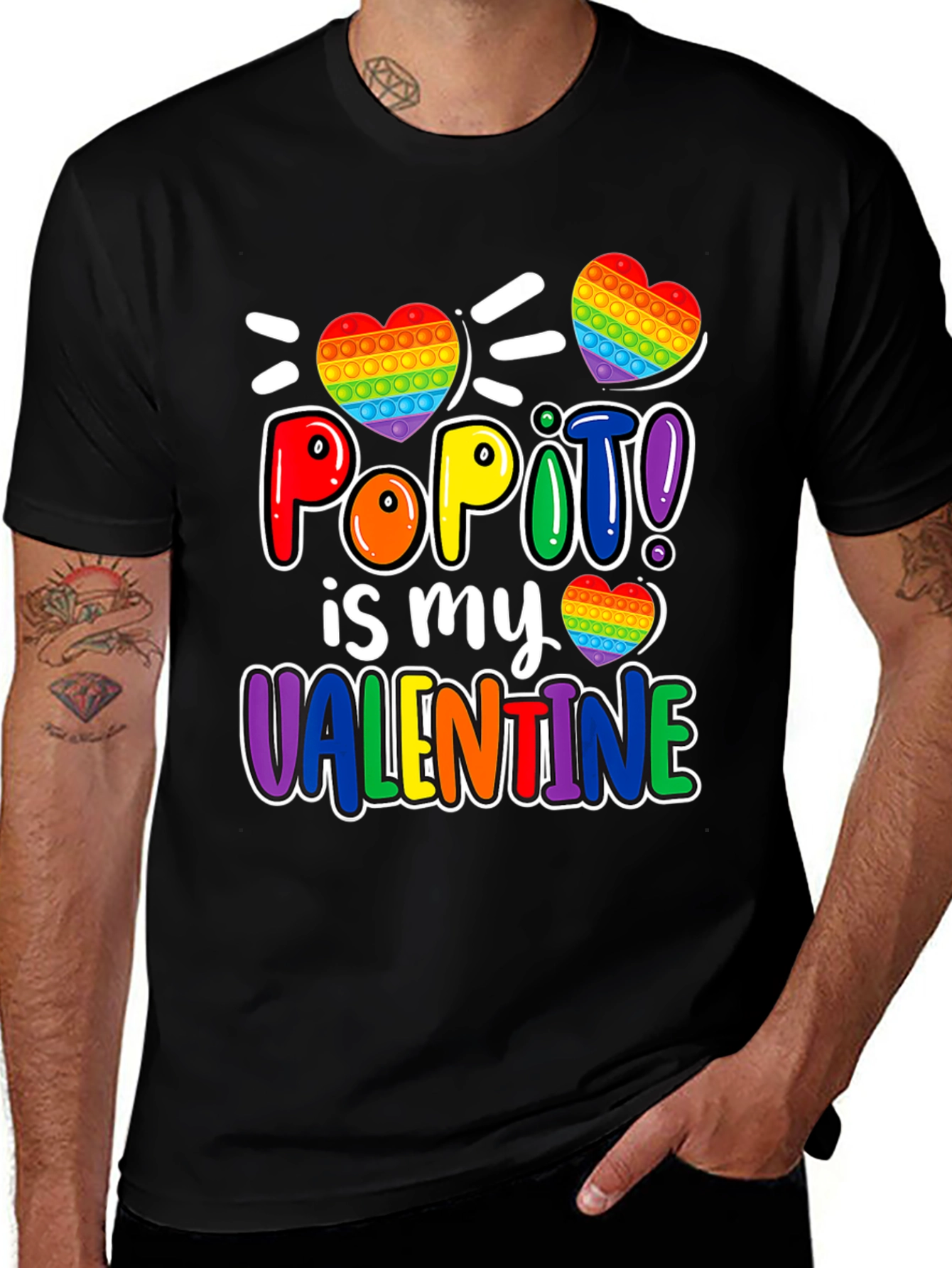 Pop It Valentine's Day T-Shirt