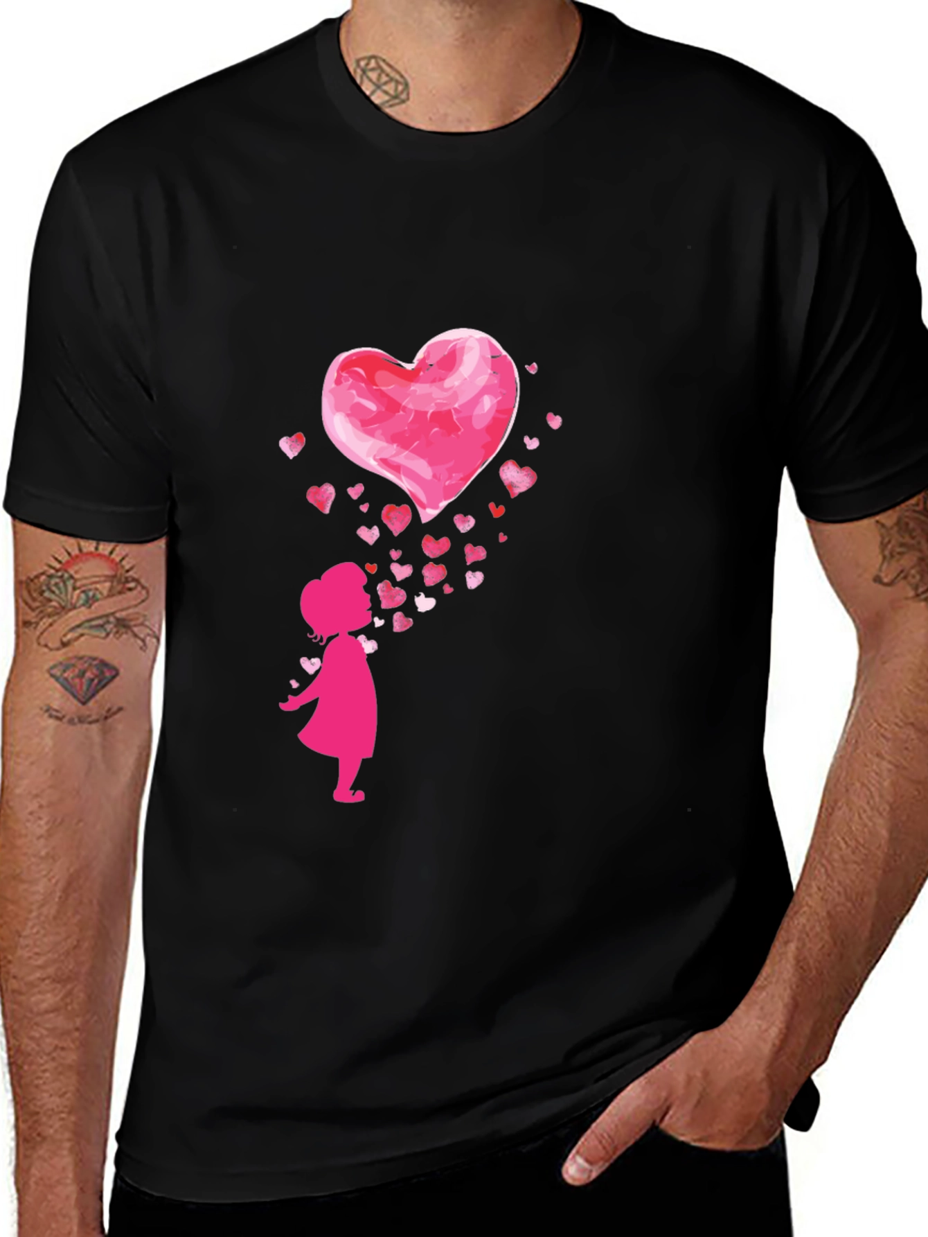 Variant 17 of Heart Girl Graphic Tee