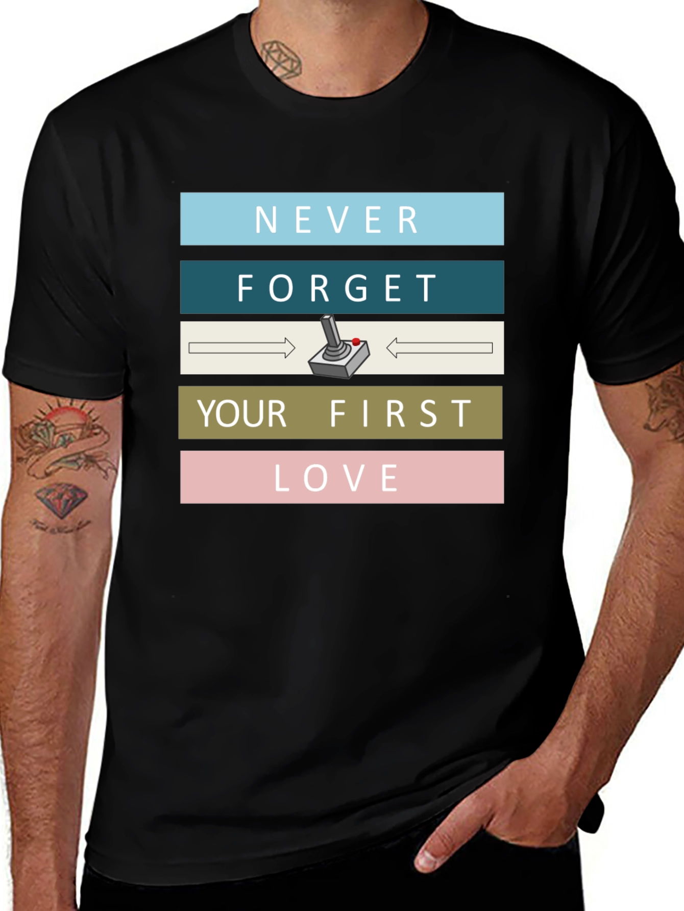 Retro Gamer T-Shirt - Never Forget Your First Love