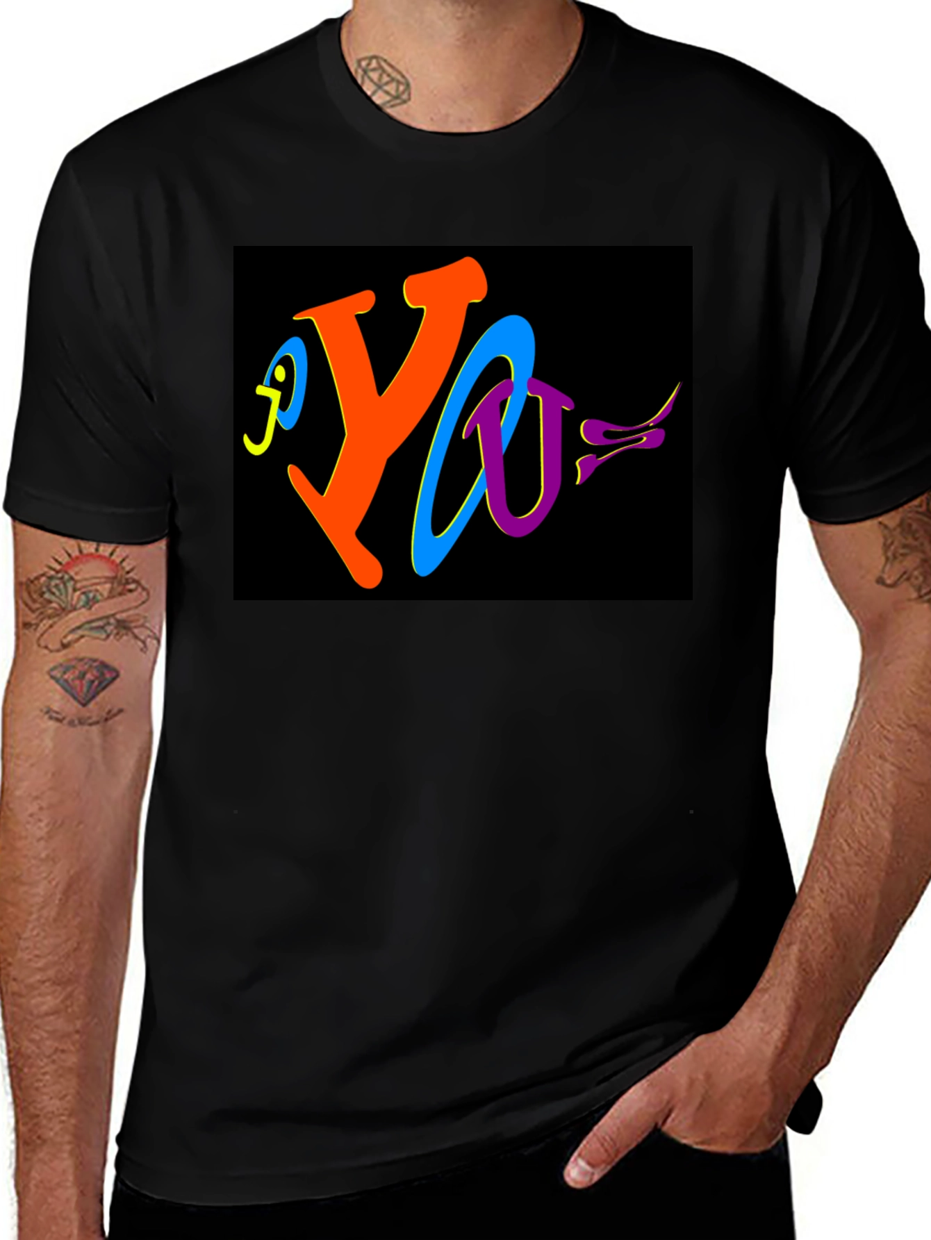 Variant 23 of Colorful Abstract Graphic T-Shirt