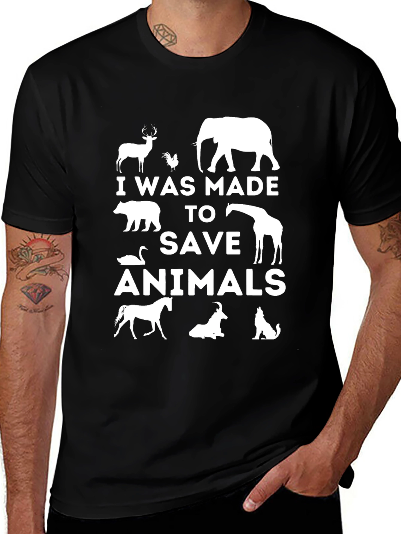 Variant 26 of I Was Made To Save Animals T-Shirt