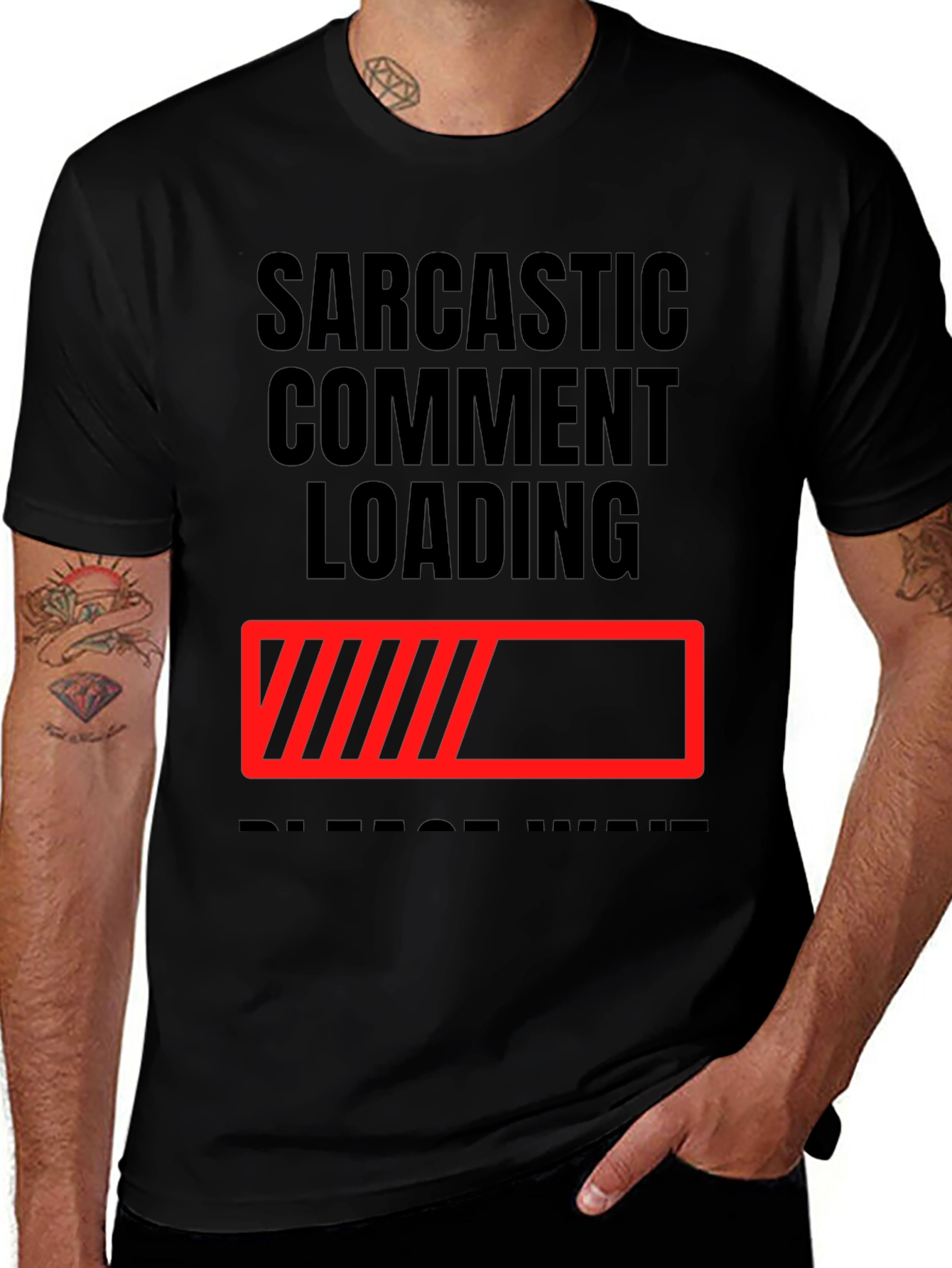 Variant 12 of Sarcastic Comment Loading T-Shirt - Funny Novelty Tee