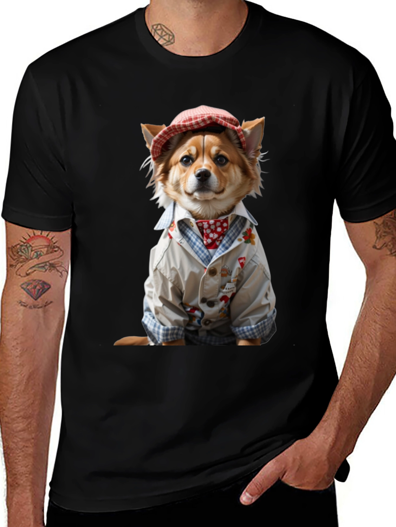 Variant 18 of Dog in Clothes Graphic Tee