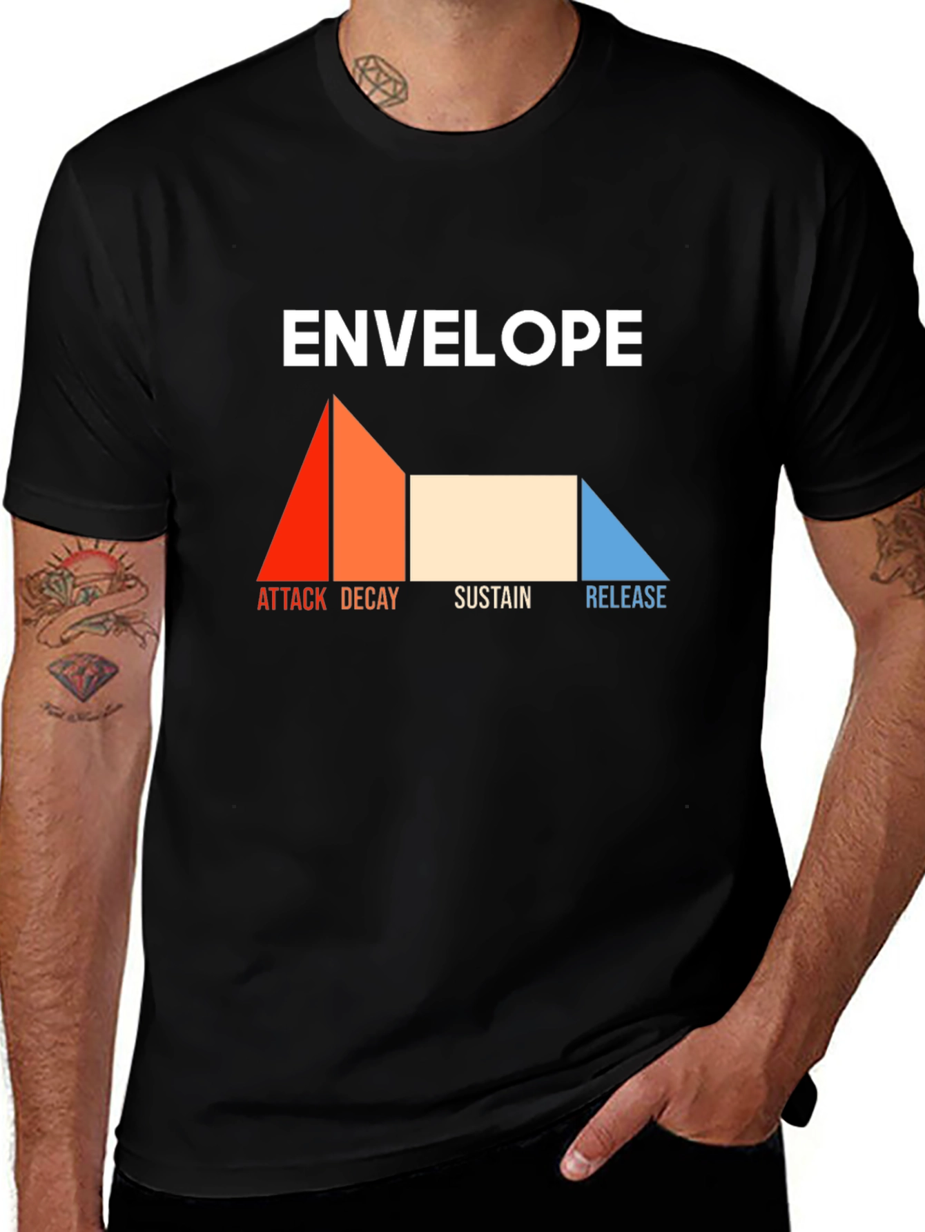 Envelope Synthesizer T-Shirt - ADSR Music Production Tee