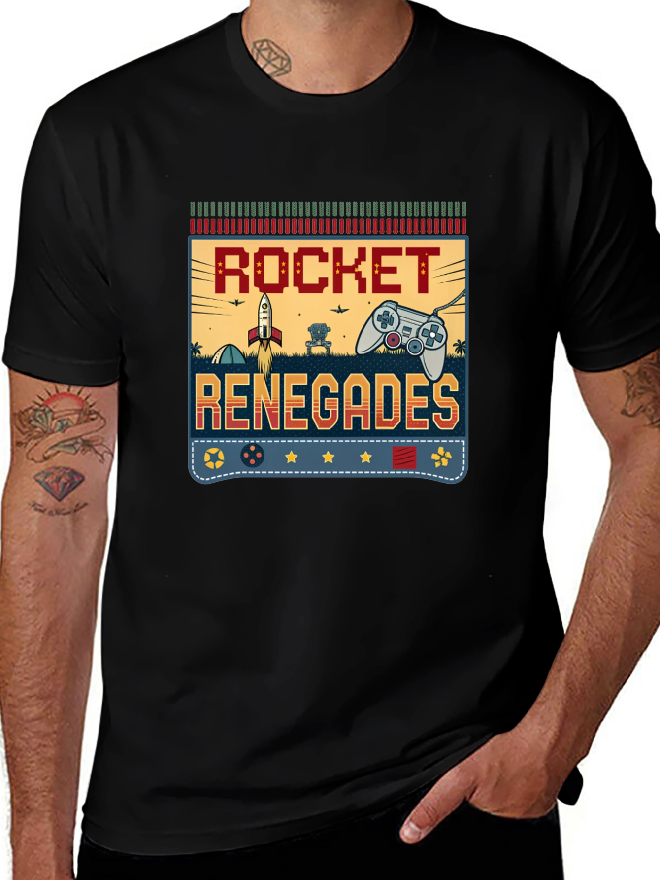 Variant 18 of Rocket Renegades Gamer T-Shirt