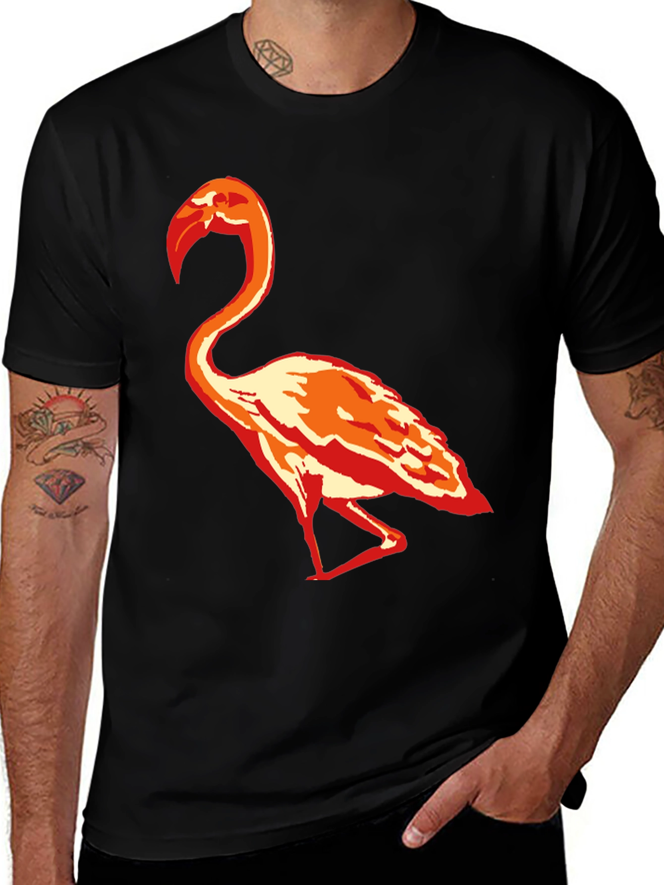 Variant 22 of Flamingo Graphic T-Shirt - Stylish Casual Tee