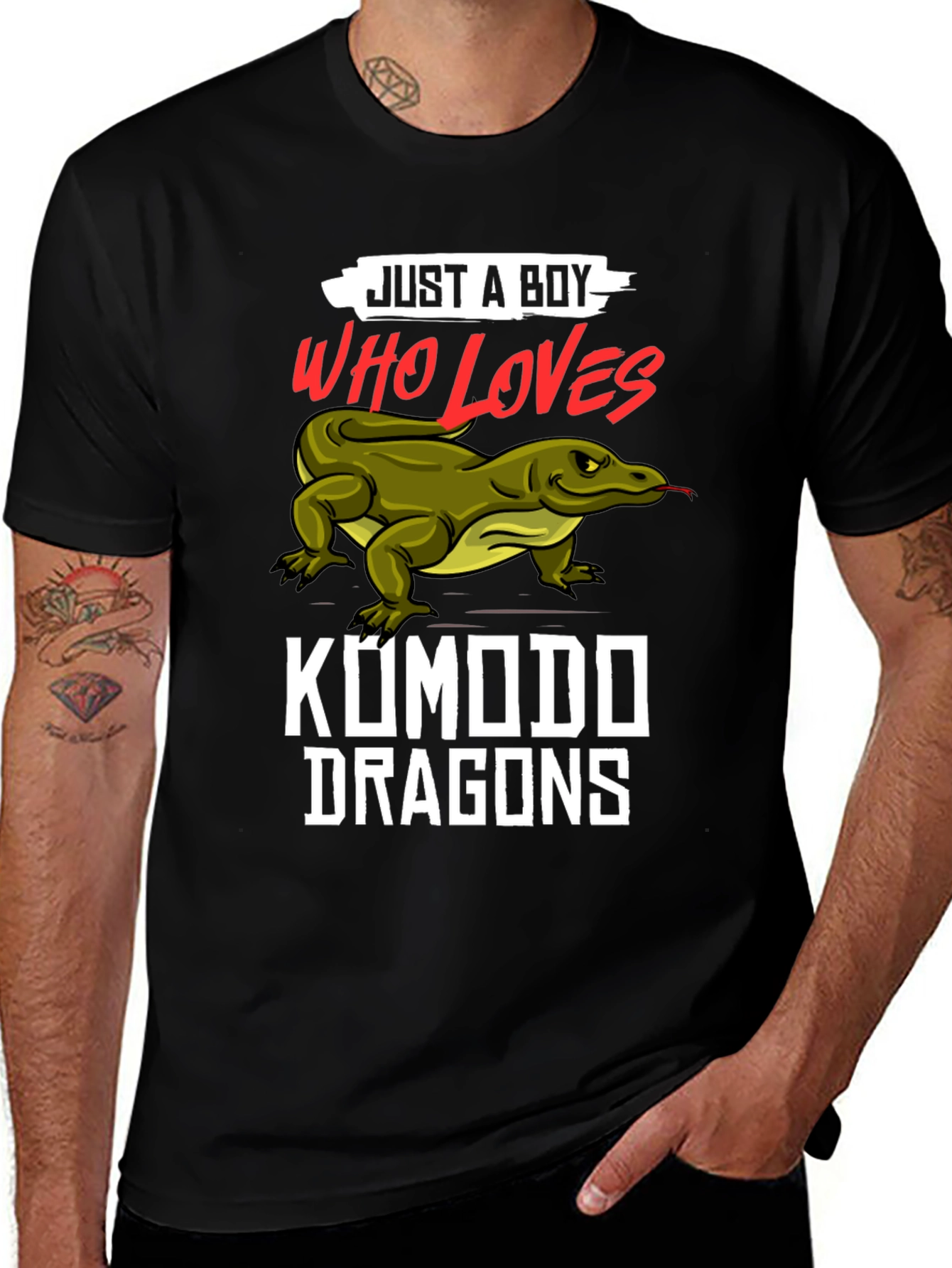 Just A Boy Who Loves Komodo Dragons T-Shirt