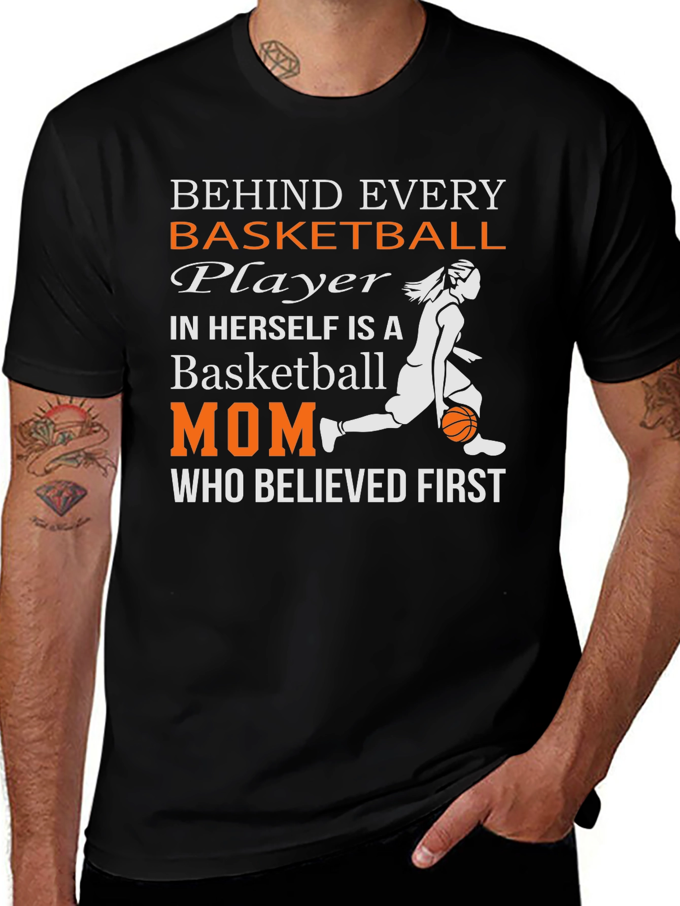Basketball Mom T-Shirt - Player Support