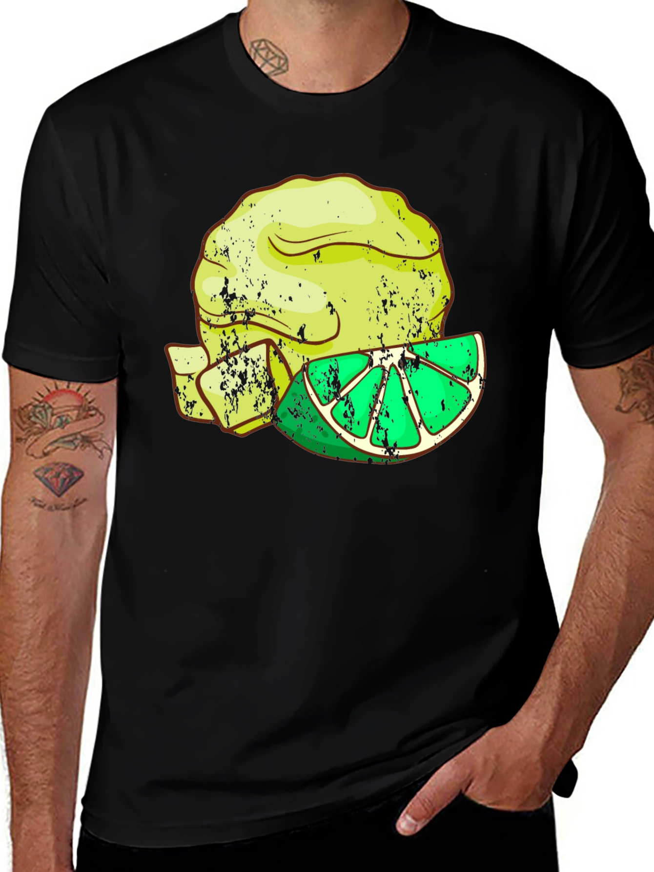 Variant 7 of Guacamole & Lime Graphic Tee - Casual Style