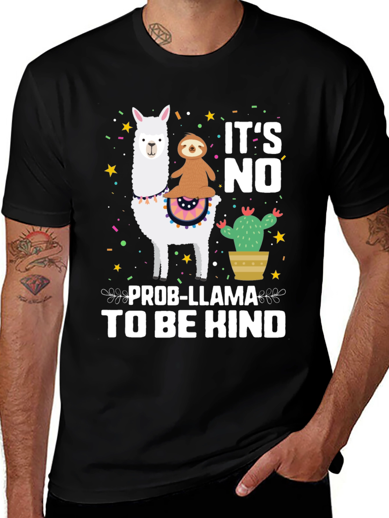 Variant 3 of It's No Prob-llama To Be Kind T-Shirt