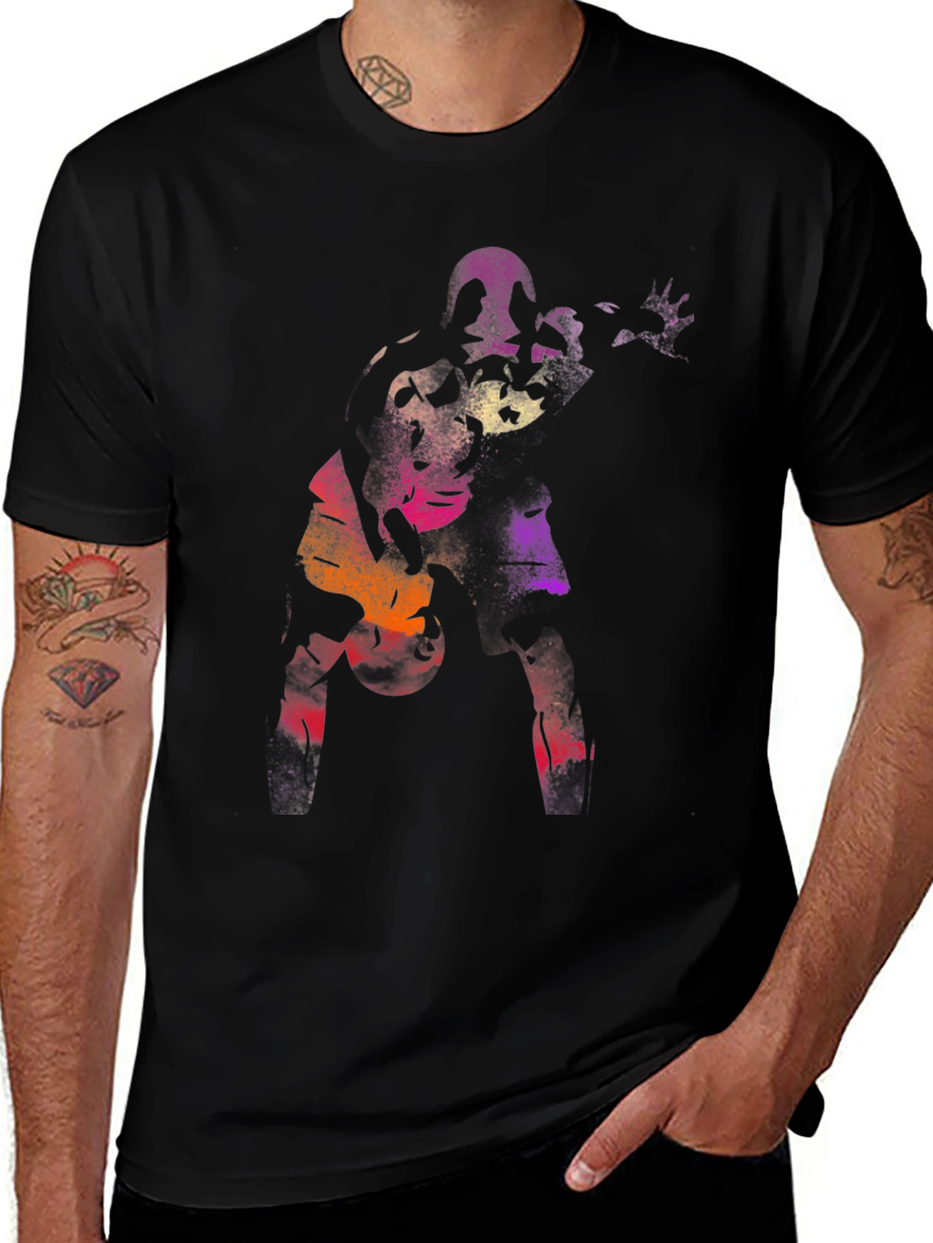Variant 29 of Colorful Silhouette Graphic T-Shirt