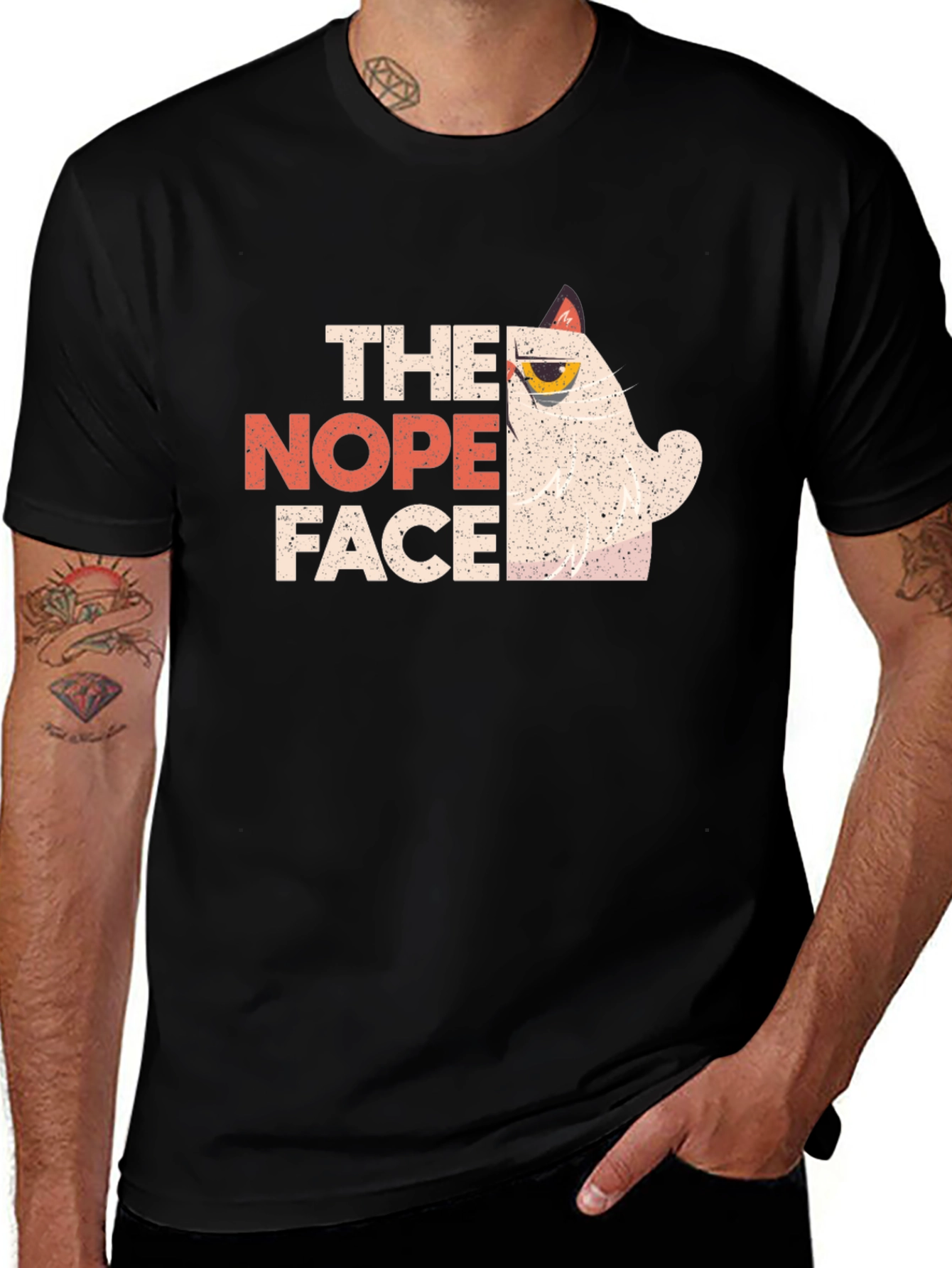 Variant 19 of The Nope Face Grumpy Cat Graphic T-Shirt
