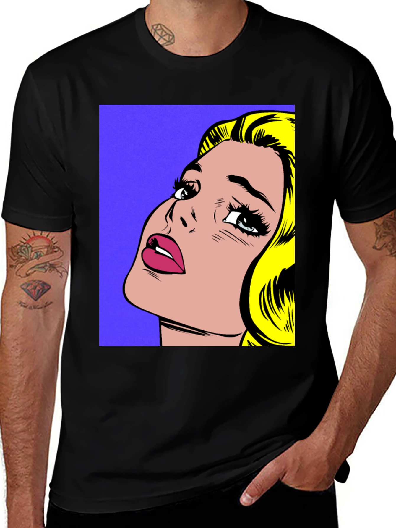 Variant 5 of Pop Art Graphic Tee - Retro Comic Book Style