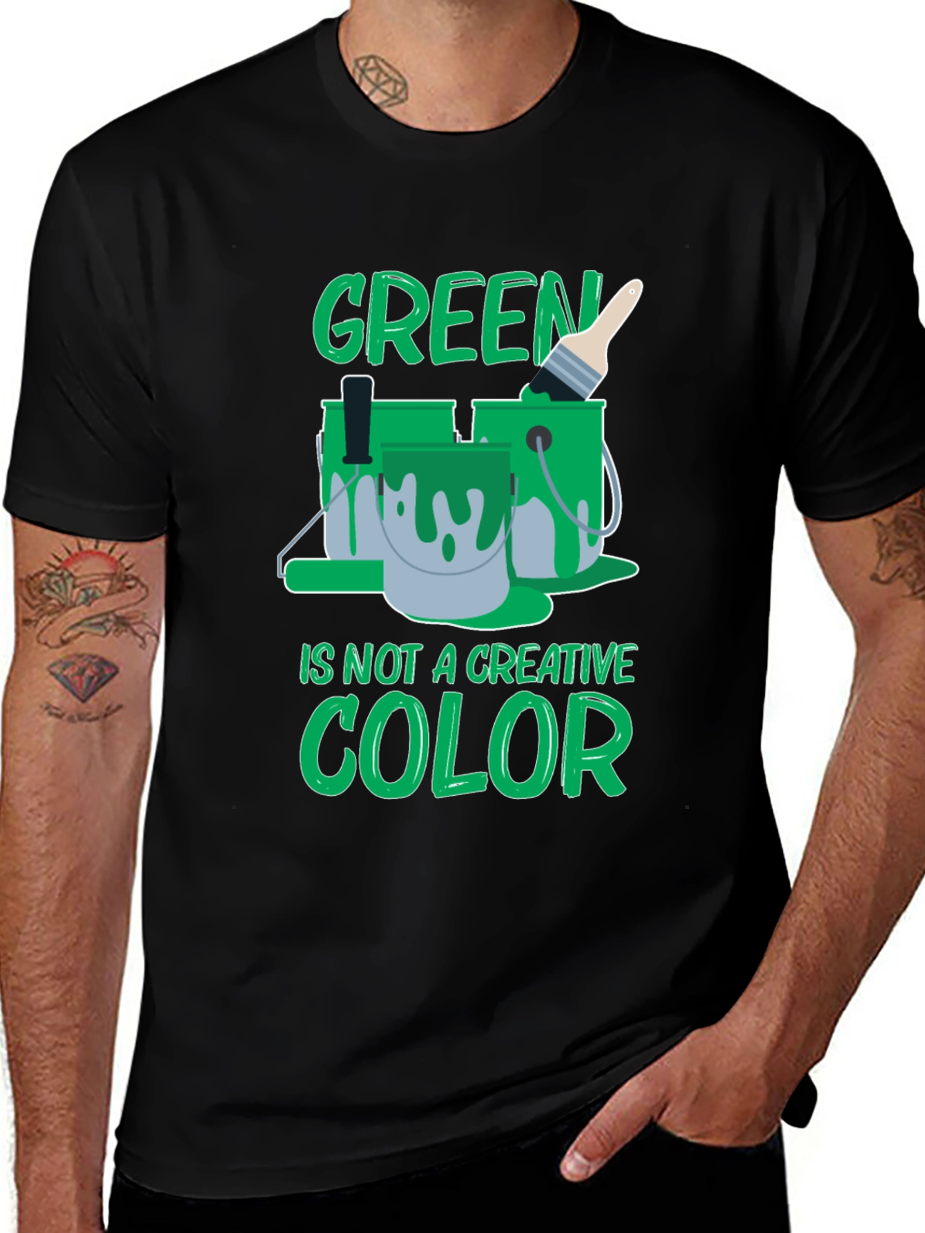 Variant 7 of Green Is Not a Creative Color Graphic Tee