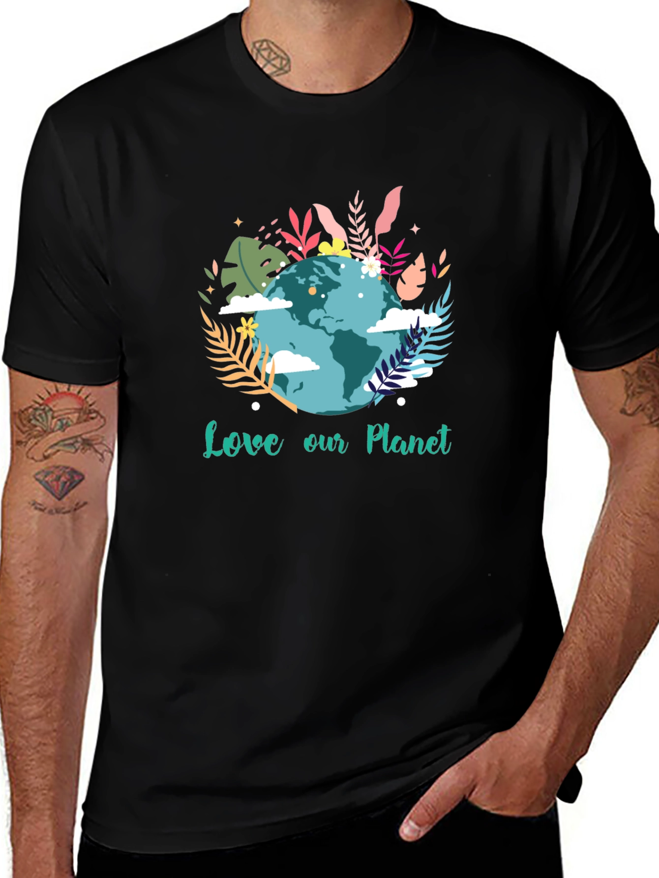 Variant 29 of Love Our Planet Graphic Tee - Earth Day Shirt
