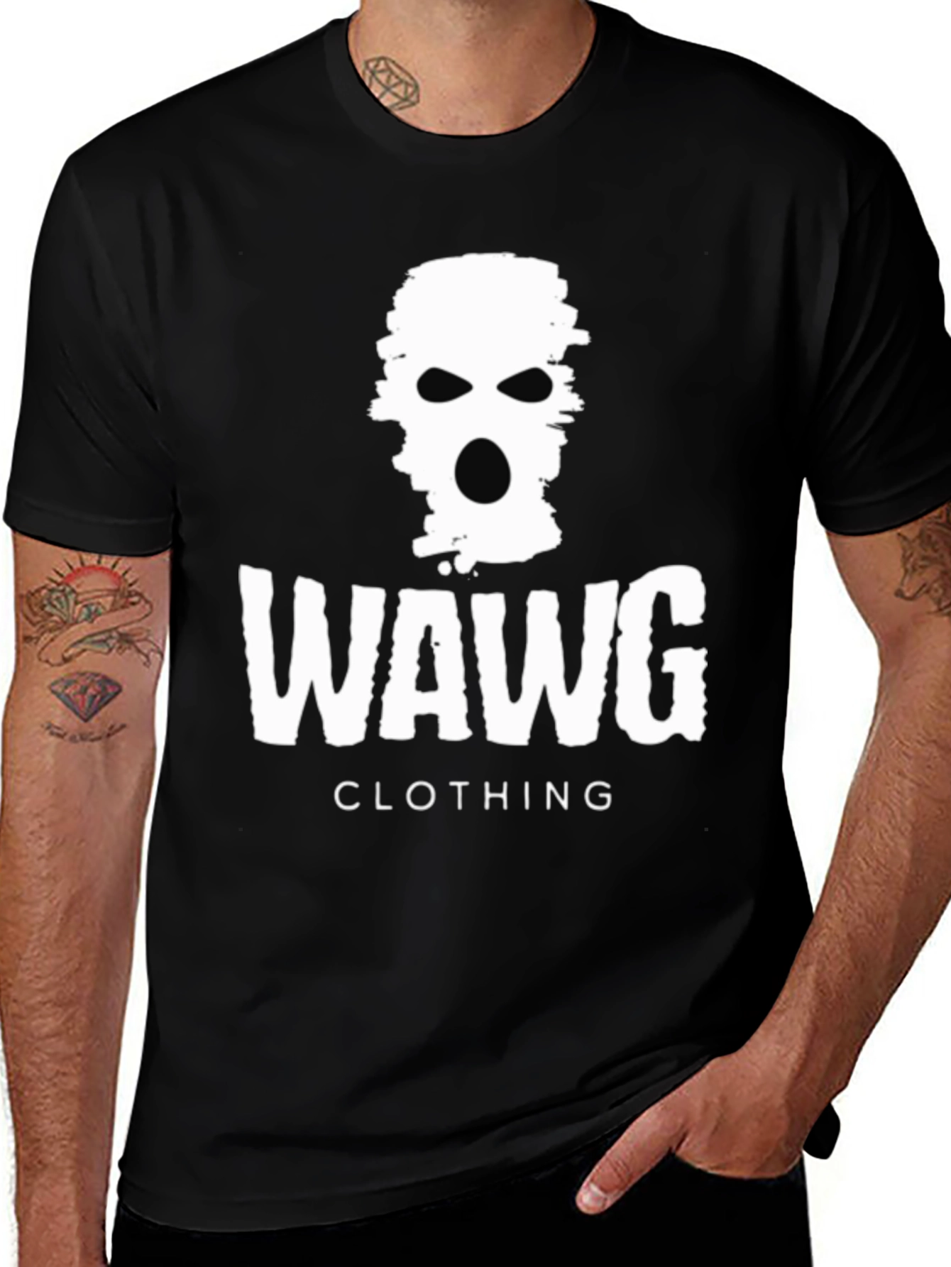 Variant 16 of WAWG Clothing Black Graphic Tee