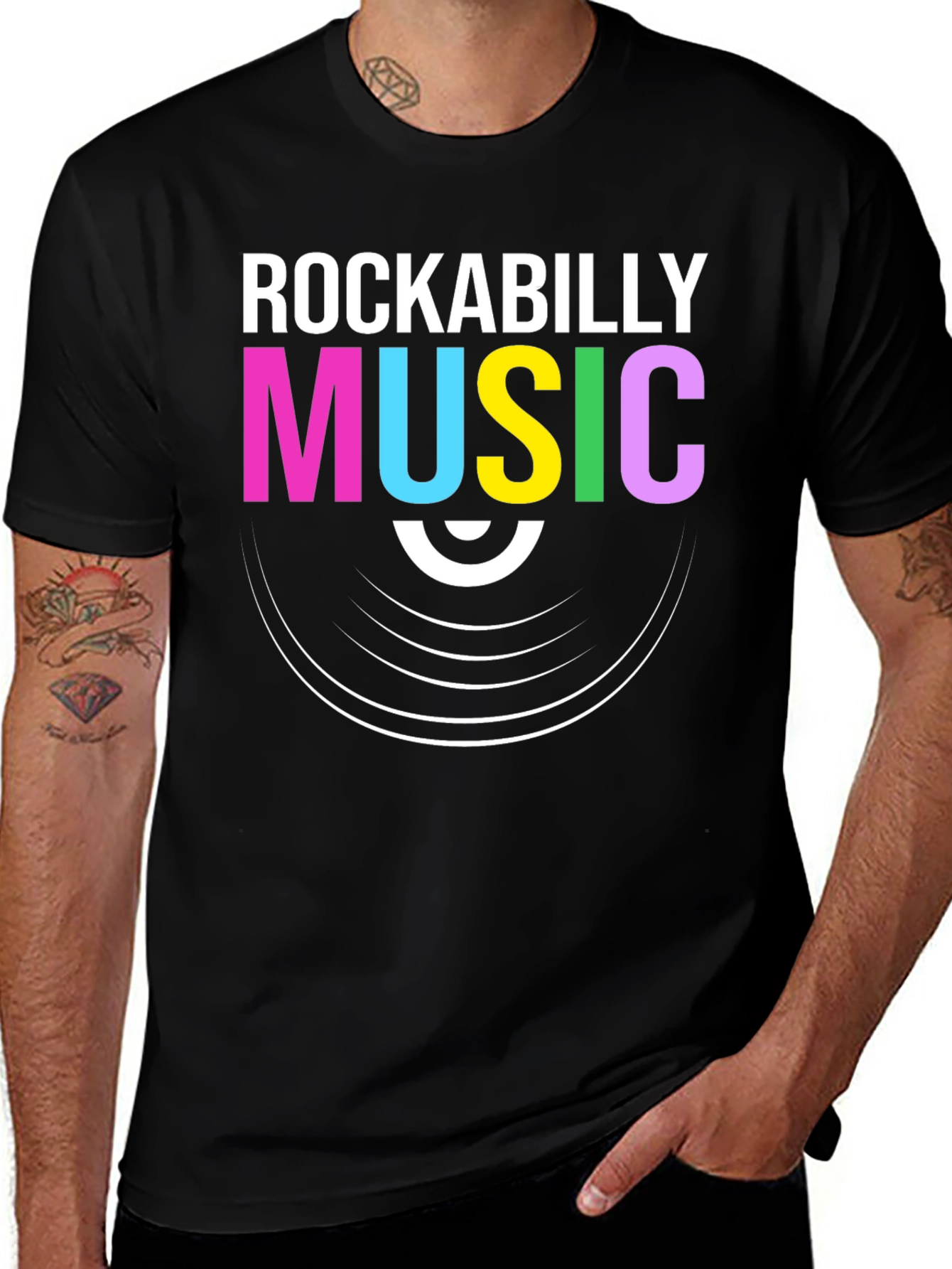 Variant 26 of Rockabilly Music Graphic Tee - Retro Style