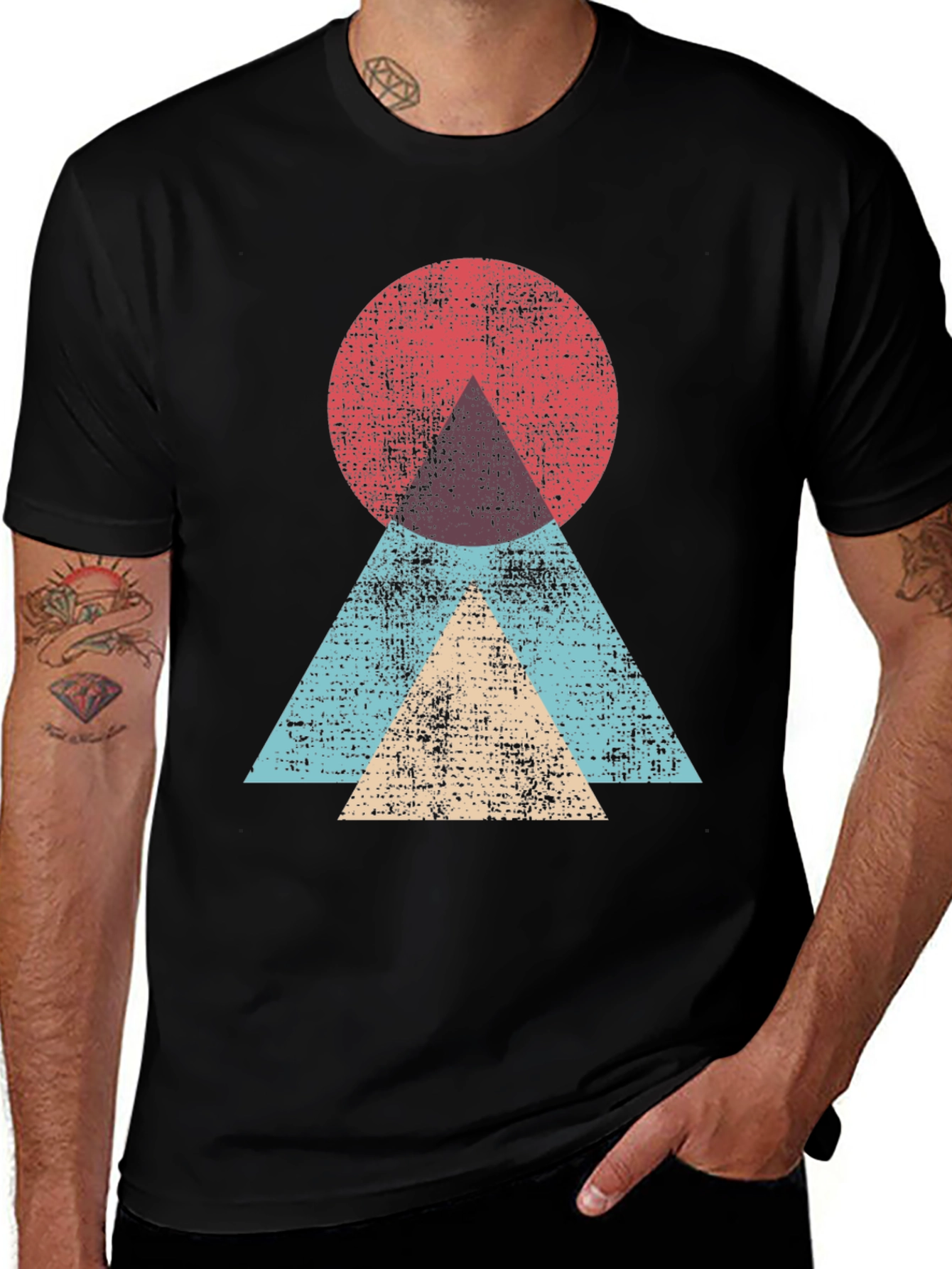 Variant 22 of Geometric Graphic Tee - Modern Abstract Design