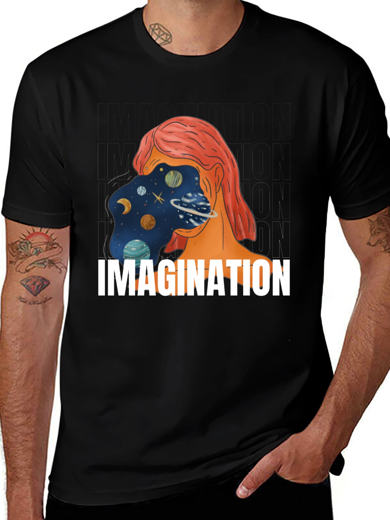 Variant 28 of Imagination Universe Graphic Print Tee