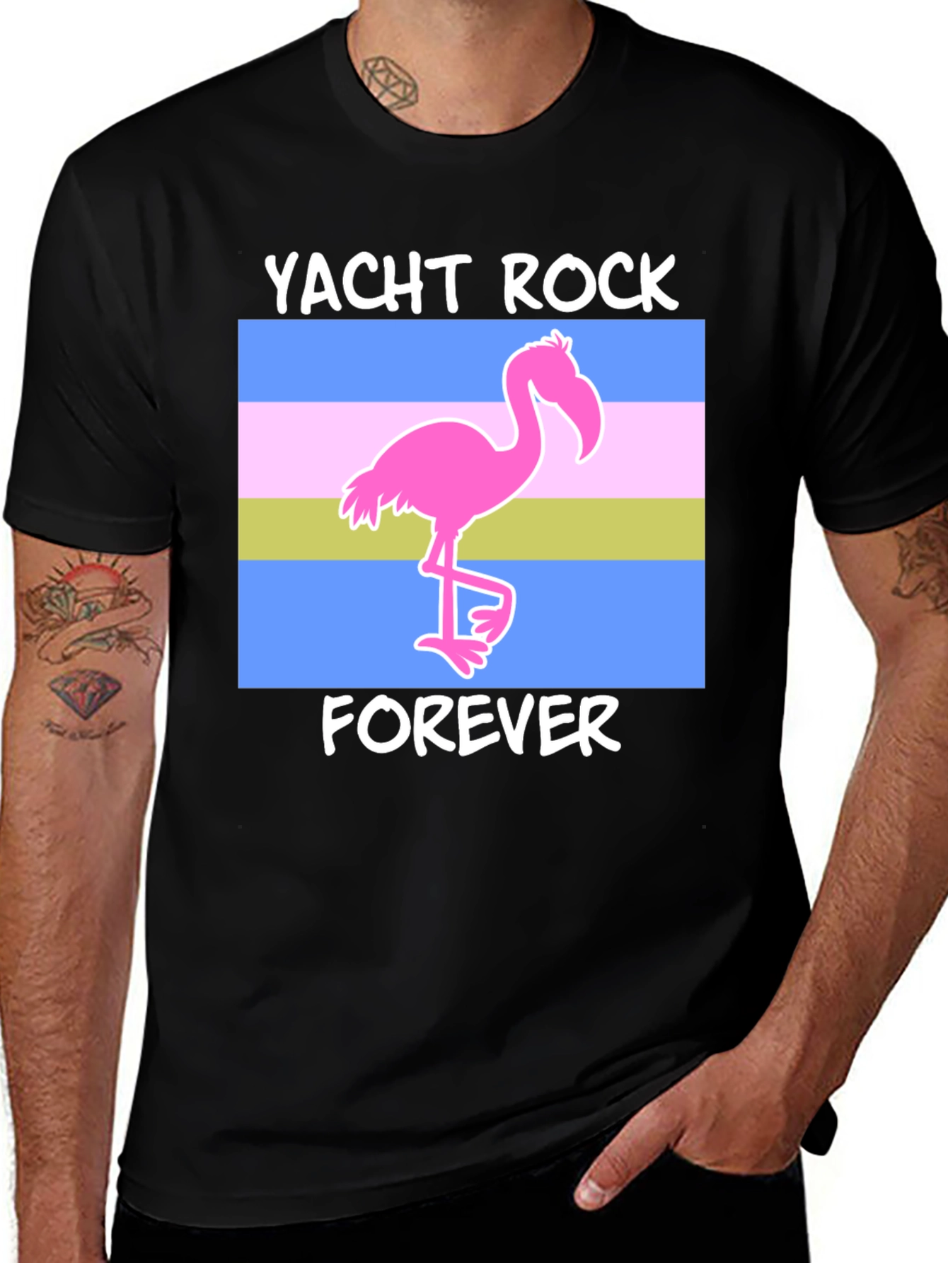 Yacht Rock Forever Flamingo T-Shirt
