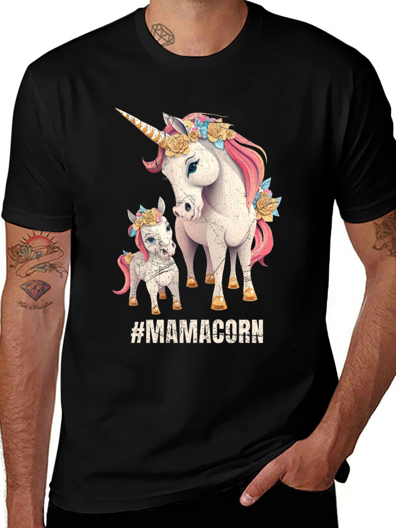 MamaCorn T-Shirt Unicorn Graphic Tee