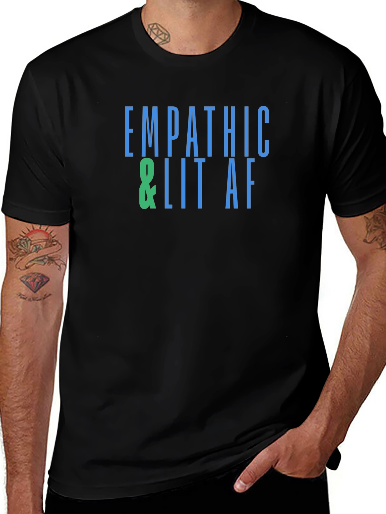 Variant 16 of Empathic & Lit AF Graphic Tee - Stylish Statement Shirt