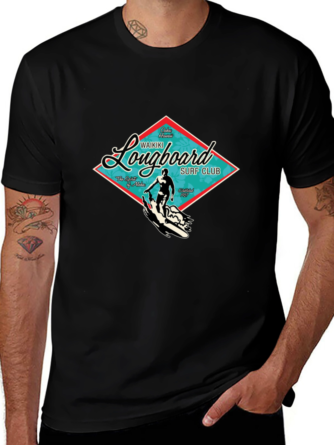 Waikiki Longboard Surf Club T-Shirt
