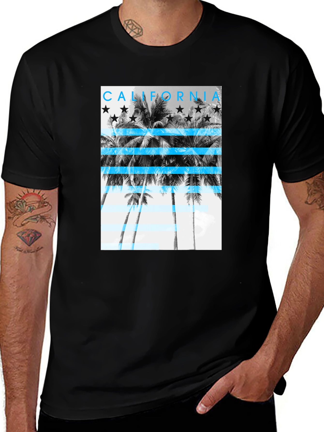 Variant 30 of California Palm Tee - Men's Graphic T-Shirt